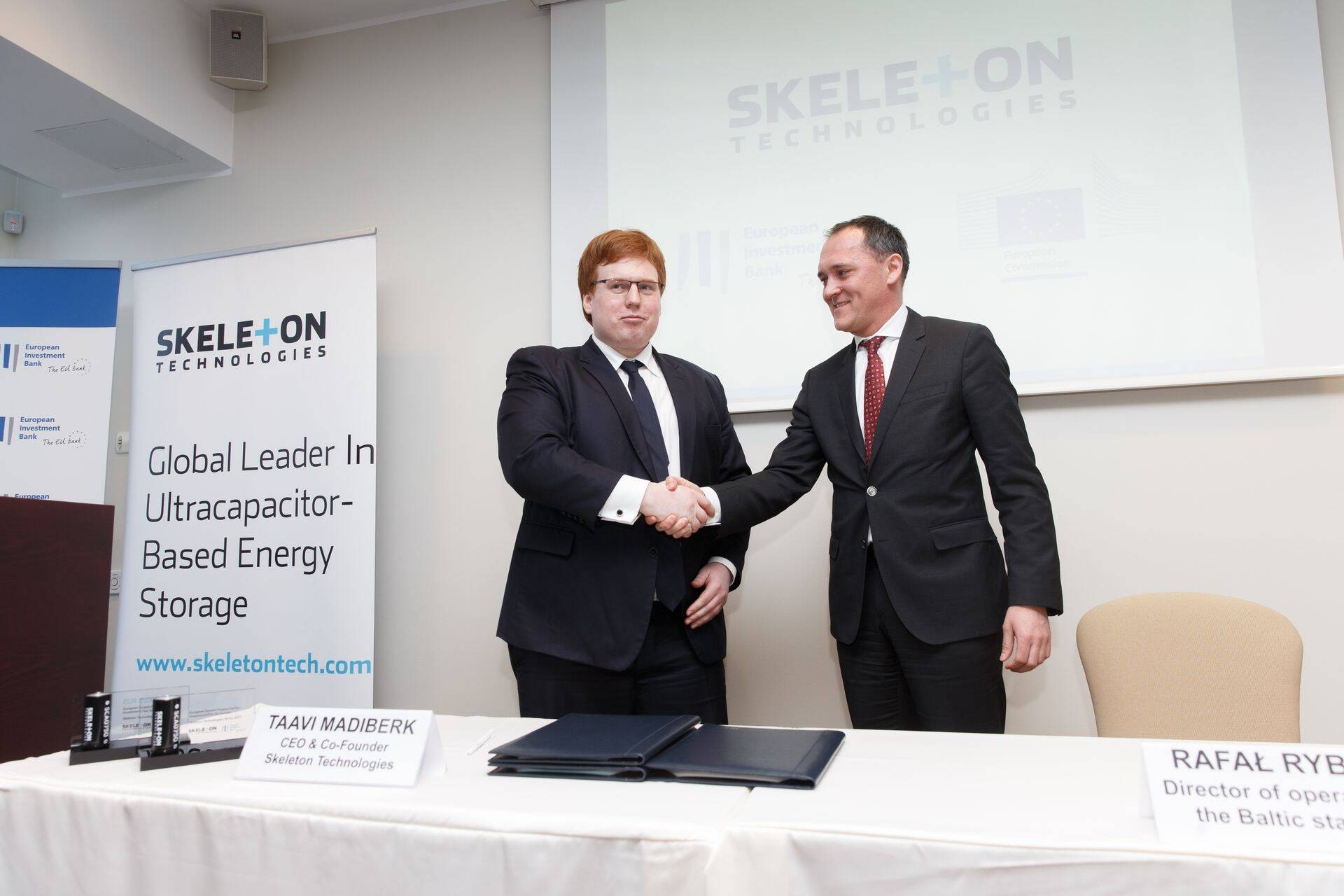 Skeleton Technologies sai Eestis esimeseks erasektori ettevõtjaks, mis Euroopa Komisjoni garantiiga Euroopa Investeerimispangast laenu võttis.