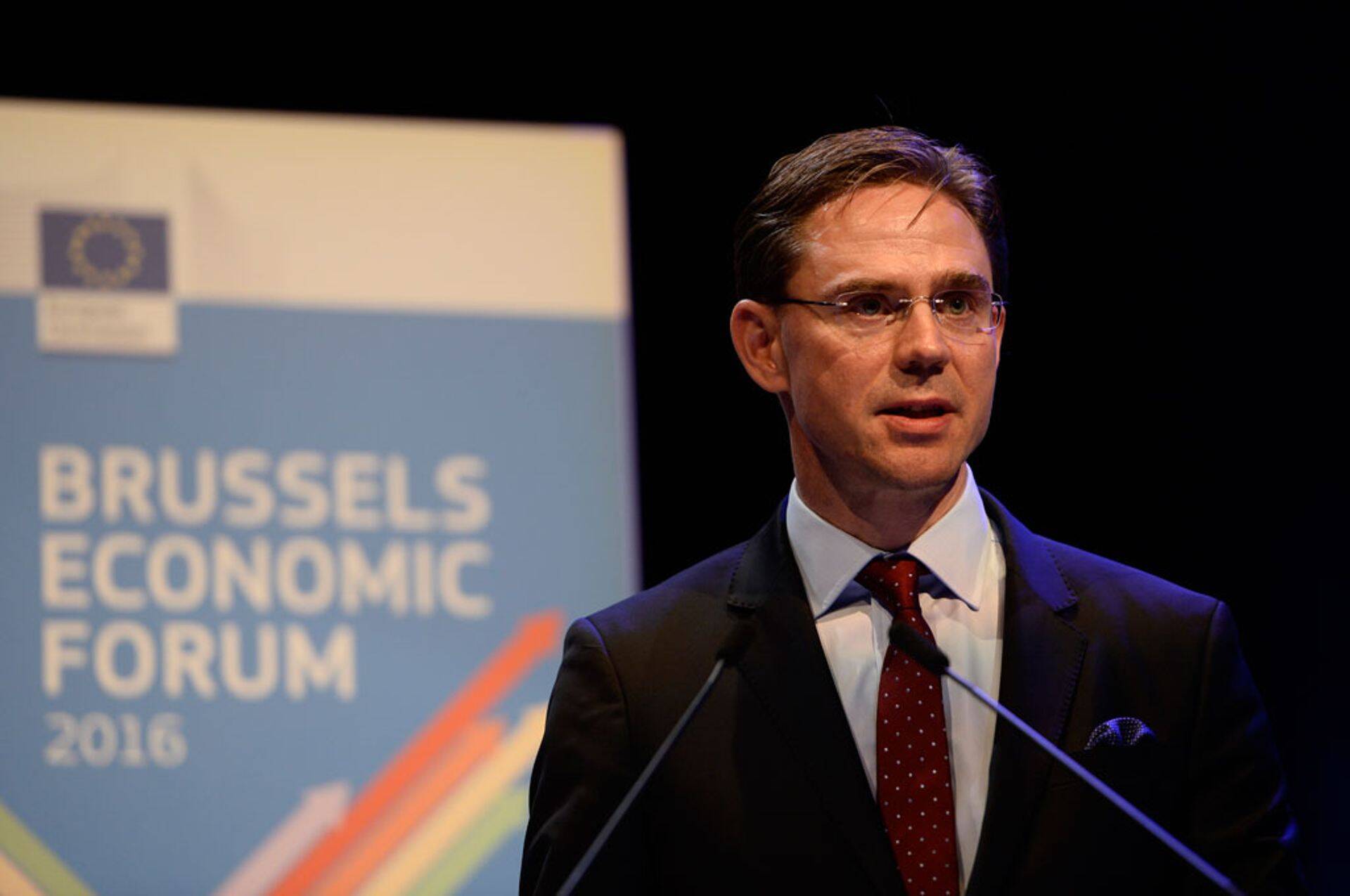 Euroopa Komisjoni asepresident Jyrki Katainen Brüsseli majandusfoorumil