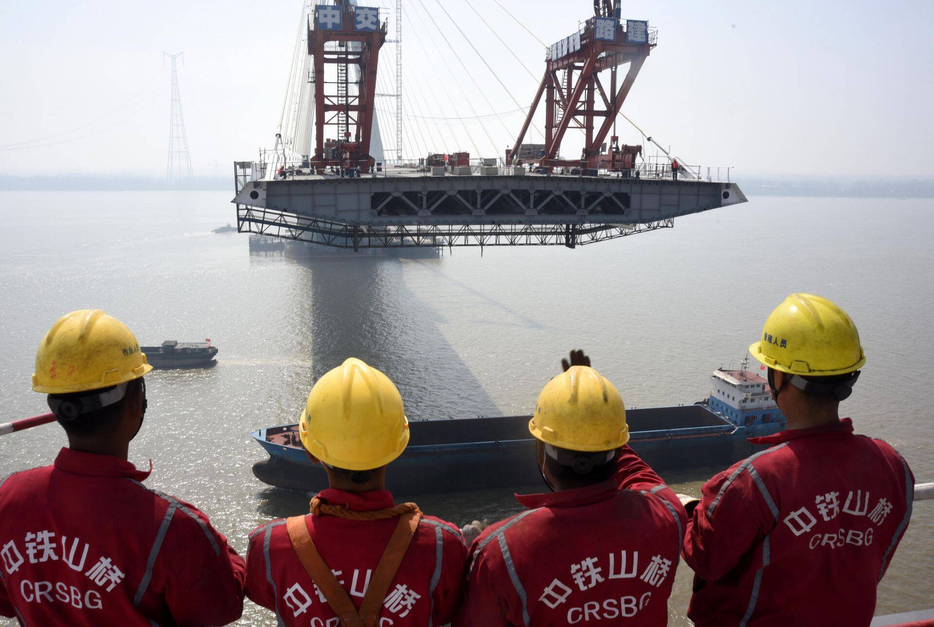 Hiina töölised Jangtse kaldal