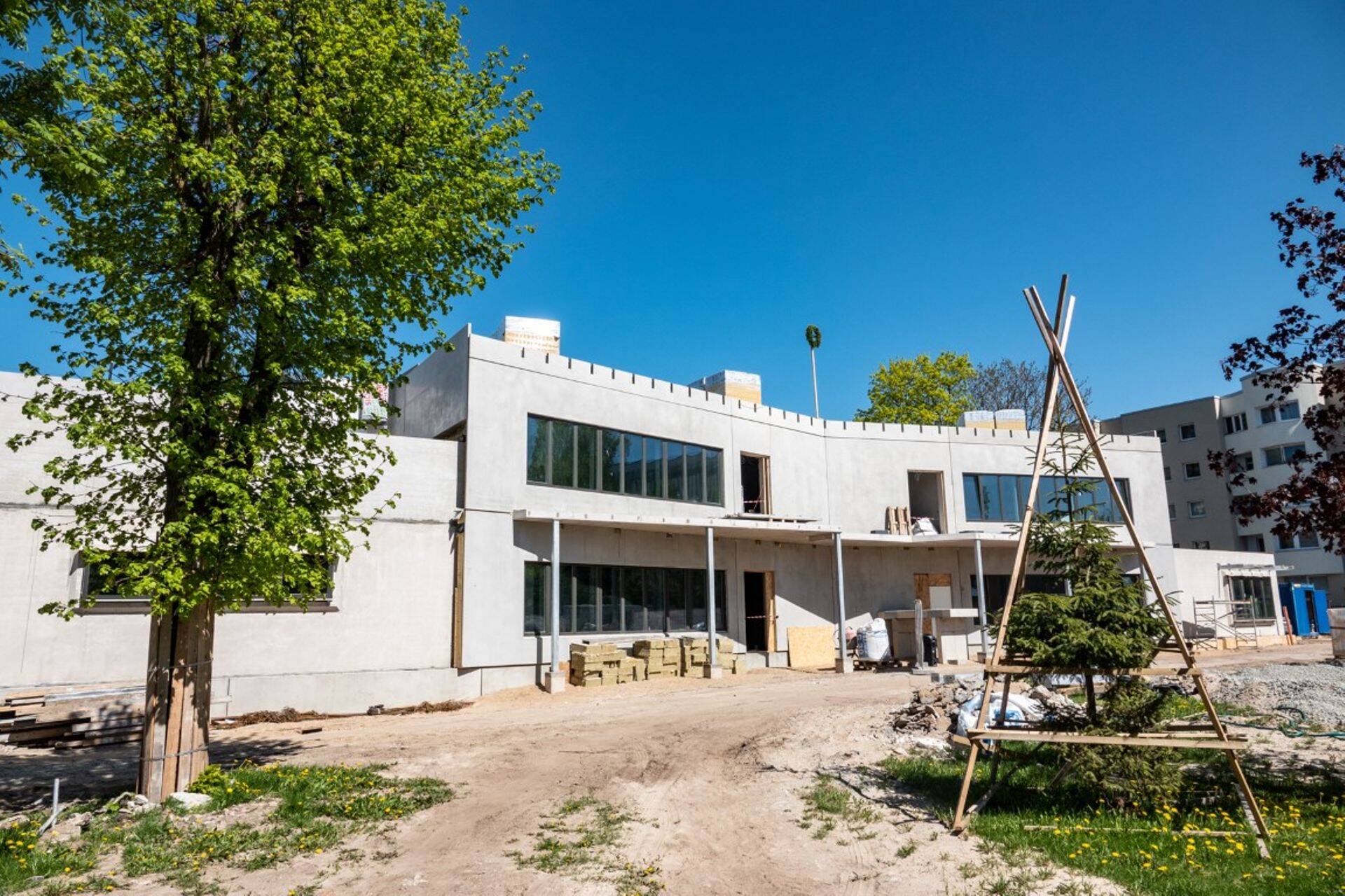 Asunduse lasteaia ehituse praegune seis.