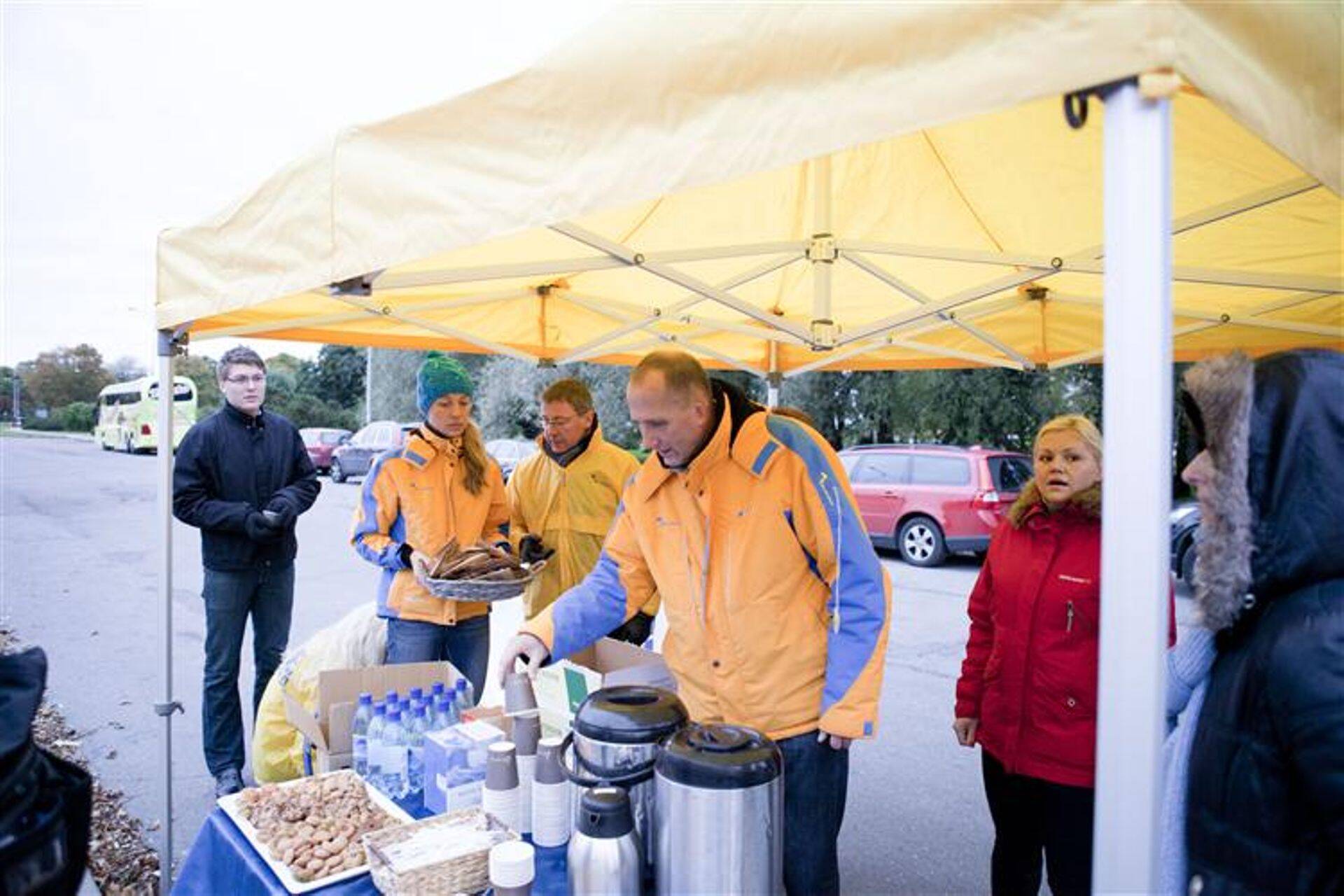 Акция «Кафе в пробке у Русалки»