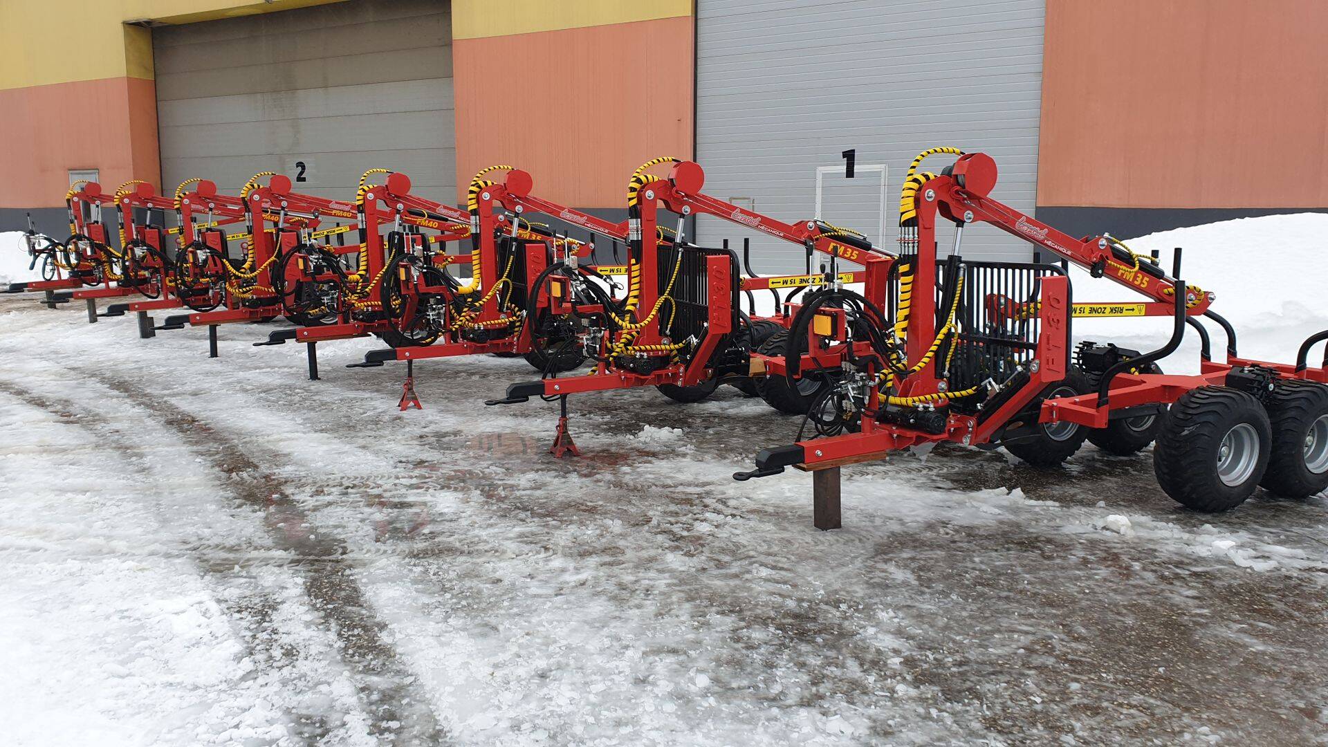 Näiteid Forstmani toodangust, kus 90% kasutatud detailidest on Fractory platvormilt tellitud.