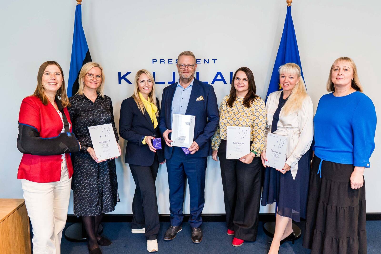 Tööandjate algatuse Vägivallavabaks majakasliikmete esindajad: Eesti Energia, SOL Baltics, Betsson Group ning Ensto Estonia.