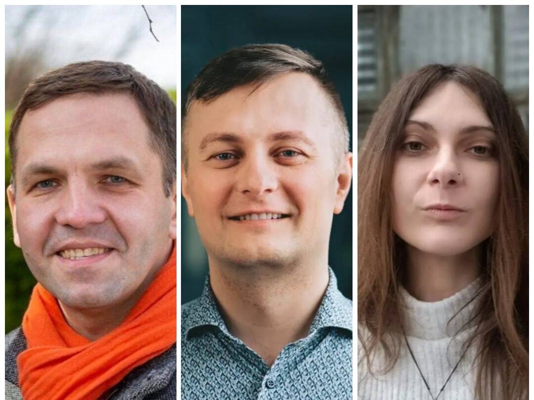 Shroomwelli asutaja Siim Kabrits, innovatsioonijuht Siim Raadik ja seenearenduse teadlane Oana Popescu.
