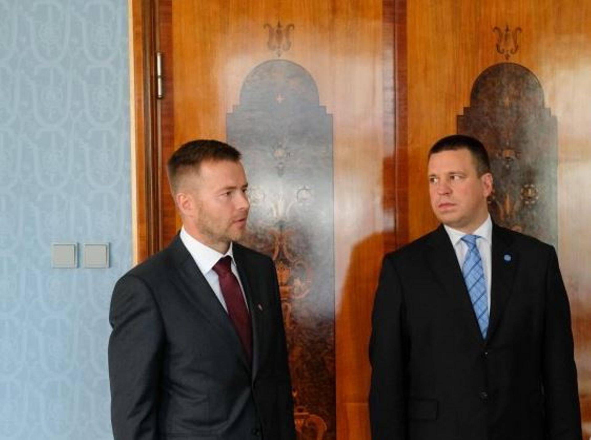 Ettevõtlusminister Rene Tammist ja peaminister Jüri Ratas.