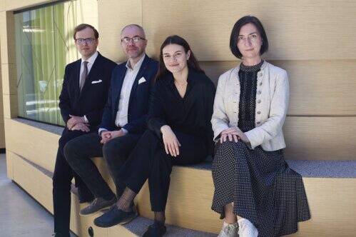 Fotol: Verner Silm, Mario Sõrm, Helery Maidlas ja Helen Pahapill