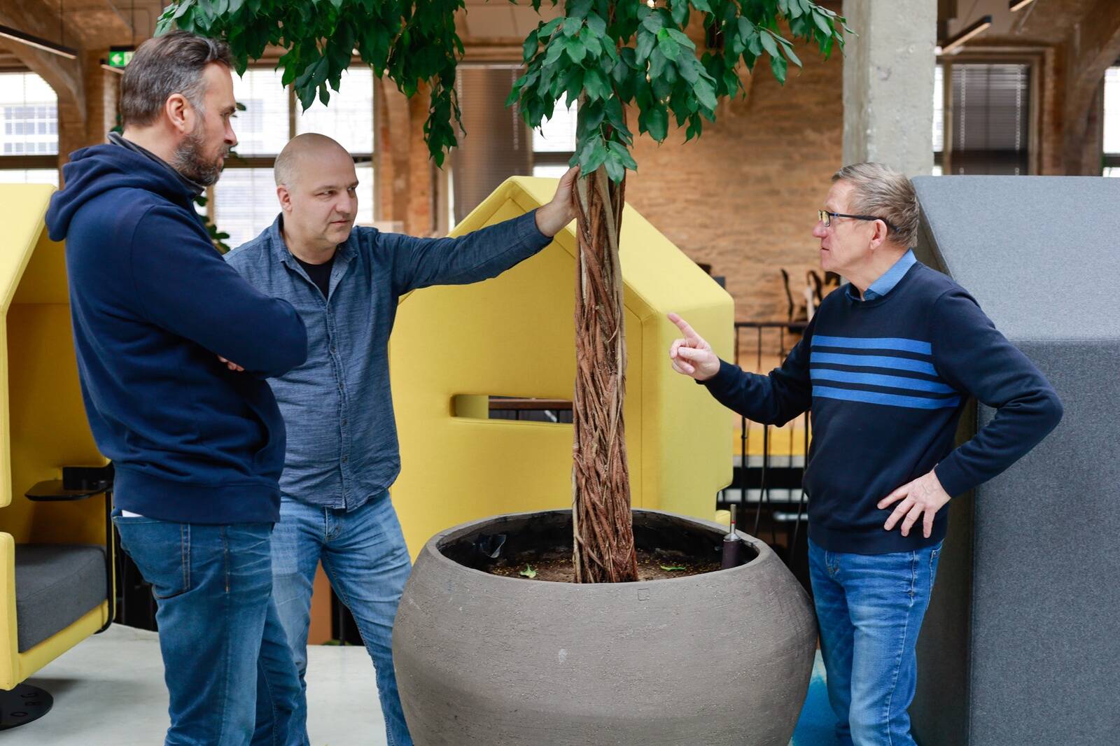 Margus Zujev (vasakult), Krister Peetmaa ja Lembit Vali.