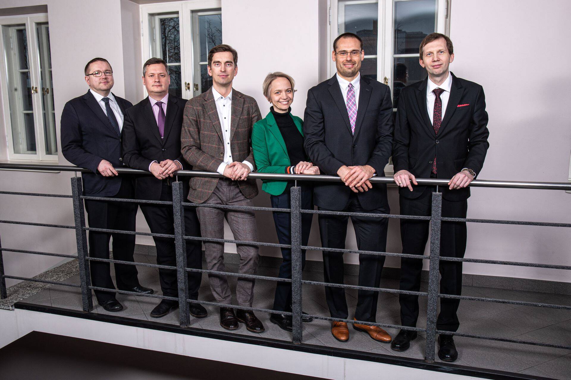 Partnerid (vasakult) Toomas Pikamäe, Tarmo Repp, Raiko Lipstok, Maivi Ots, Tambet Toomela ja Risto Rüütel