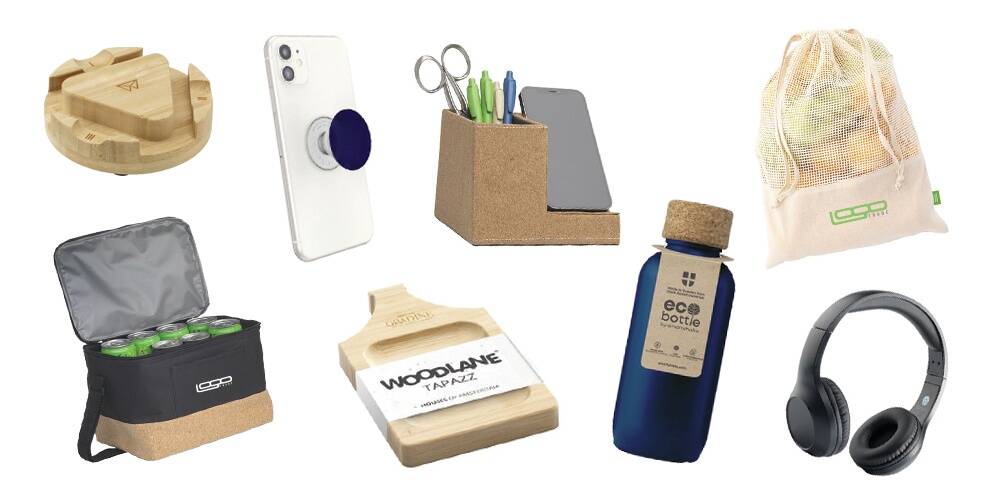 Taaskasutatud materjalidest reklaamkingitused.