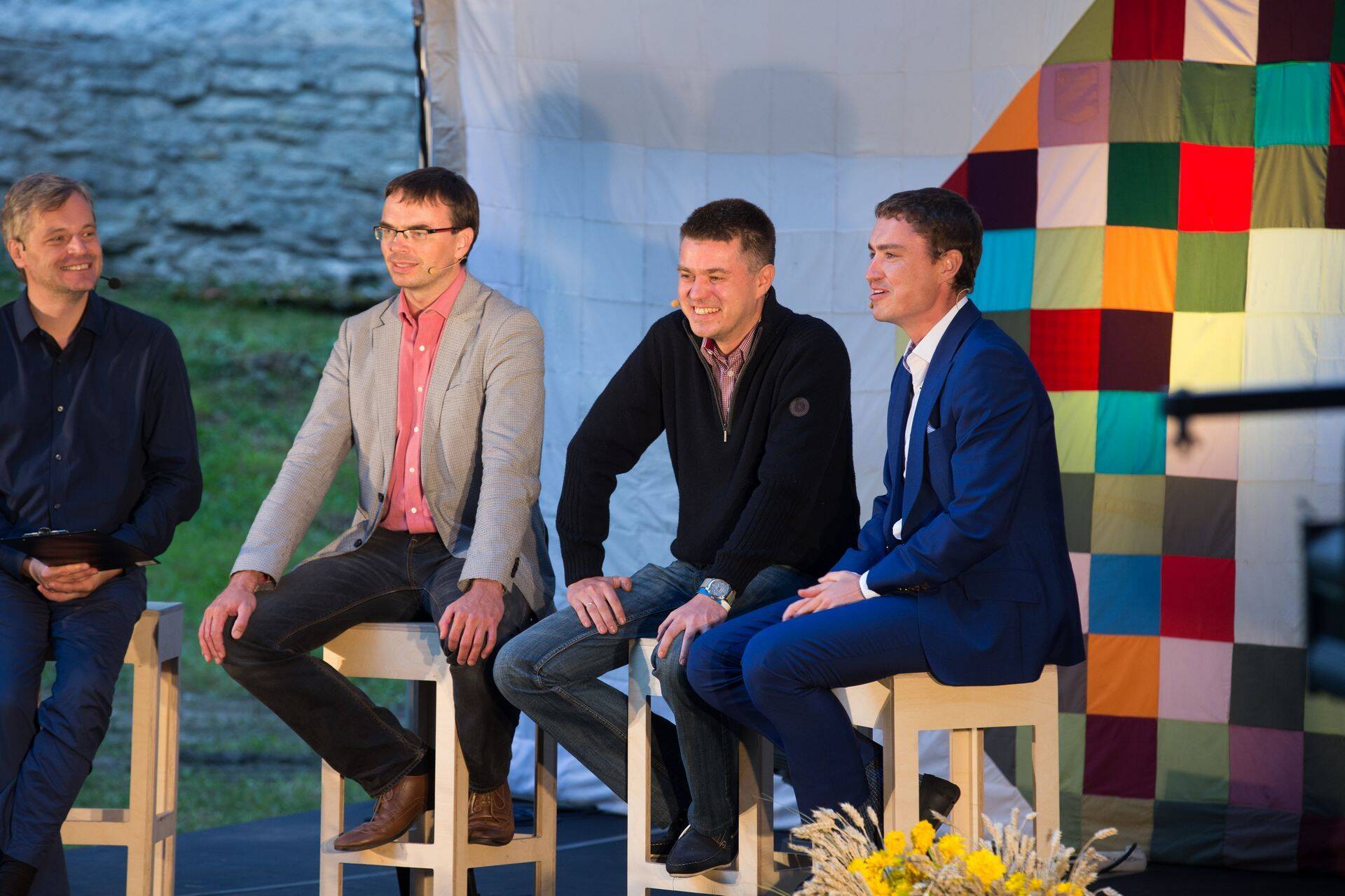 Sven Mikser, Urmas Reinsalu ja Taavi Rõivas mullusel arvamusfestivalil.