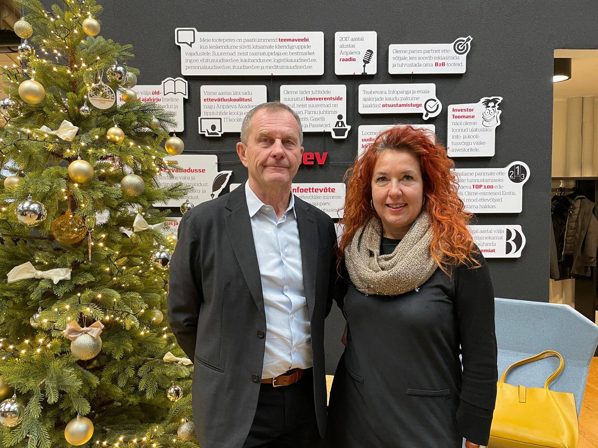 Eesti Turismi- ja Reisifirmade Liidu president Külli Karing ja Nordic Hotel Foorumi tegevjuht Feliks Mägus.