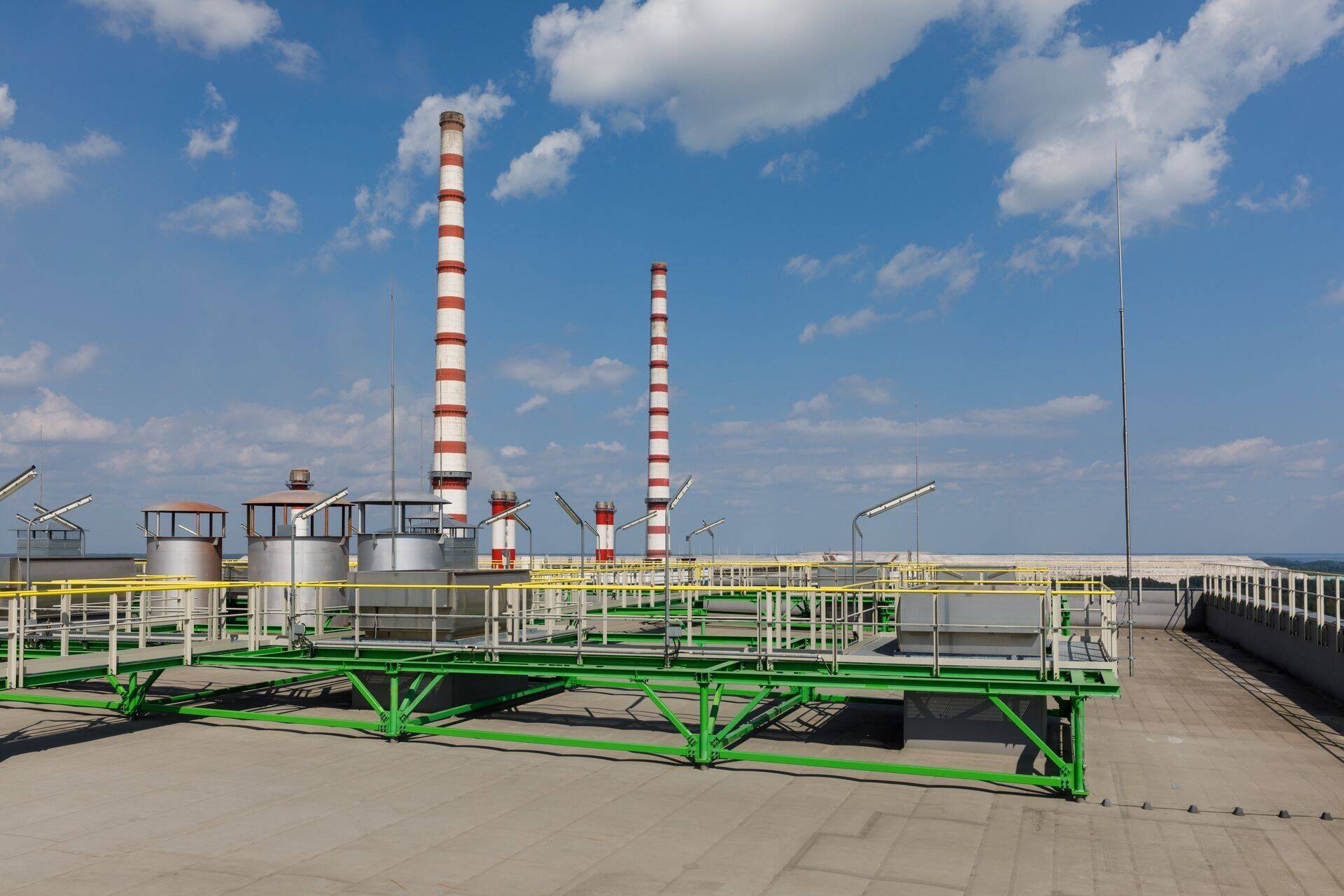 Eesti Energia elektrijaam Narva lähistel.