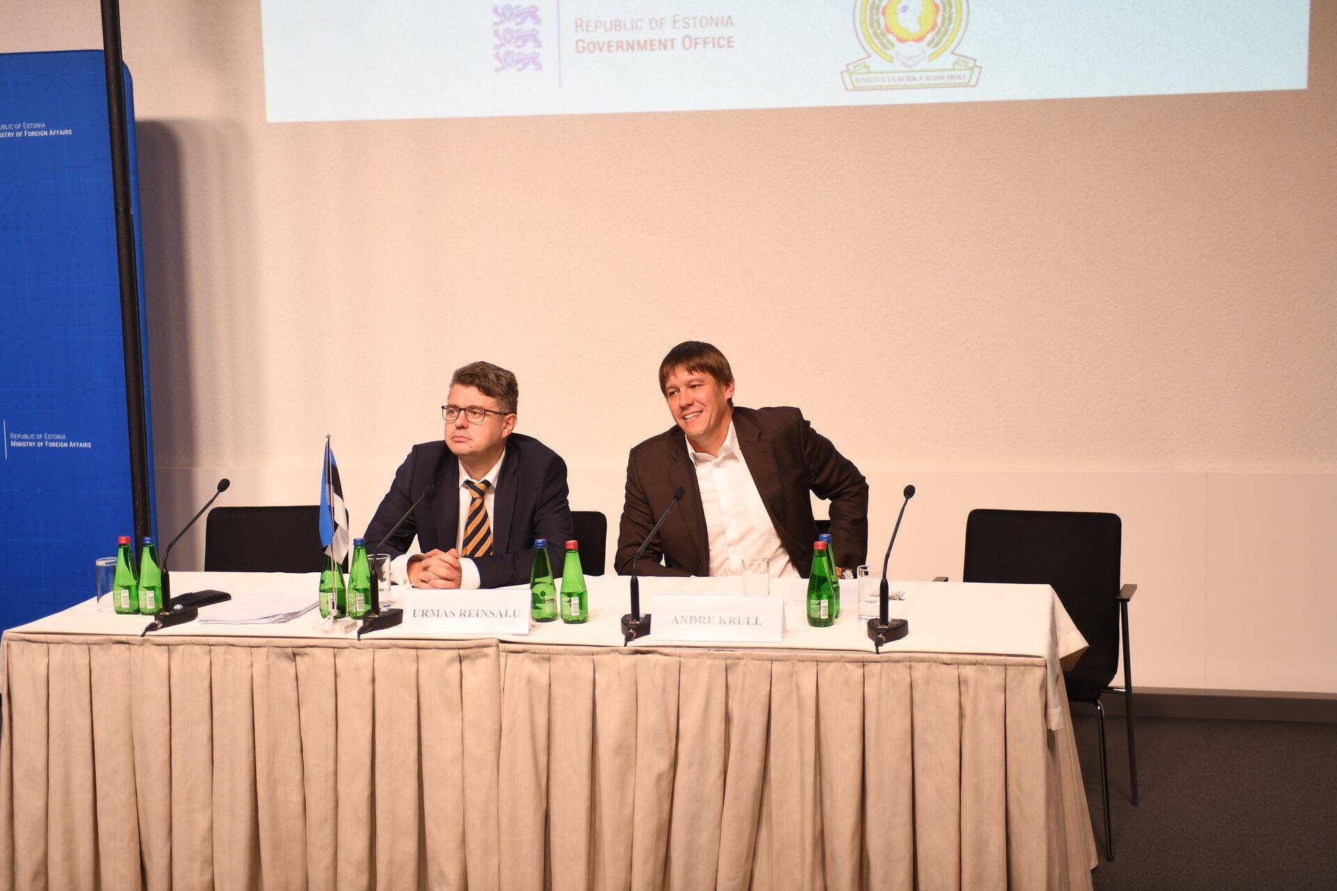 Välisminister Urmas Reinsalu ja ITLi president Andre Krull.