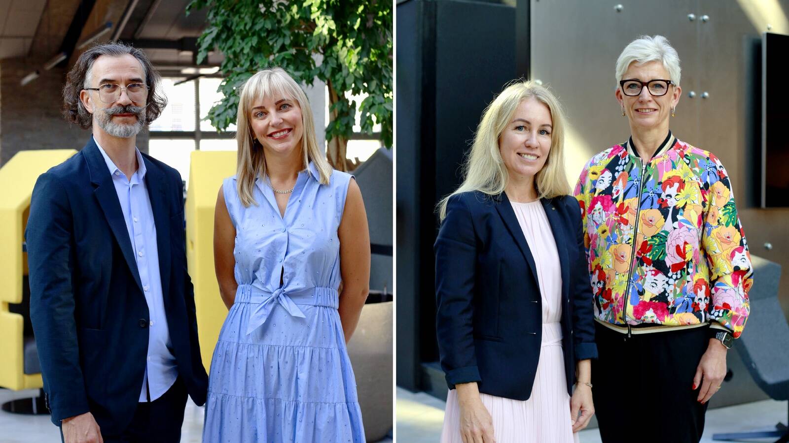 Kati Tikenberg ja Alek Kozlov ning Virge Karba ja Krista Tuulik.