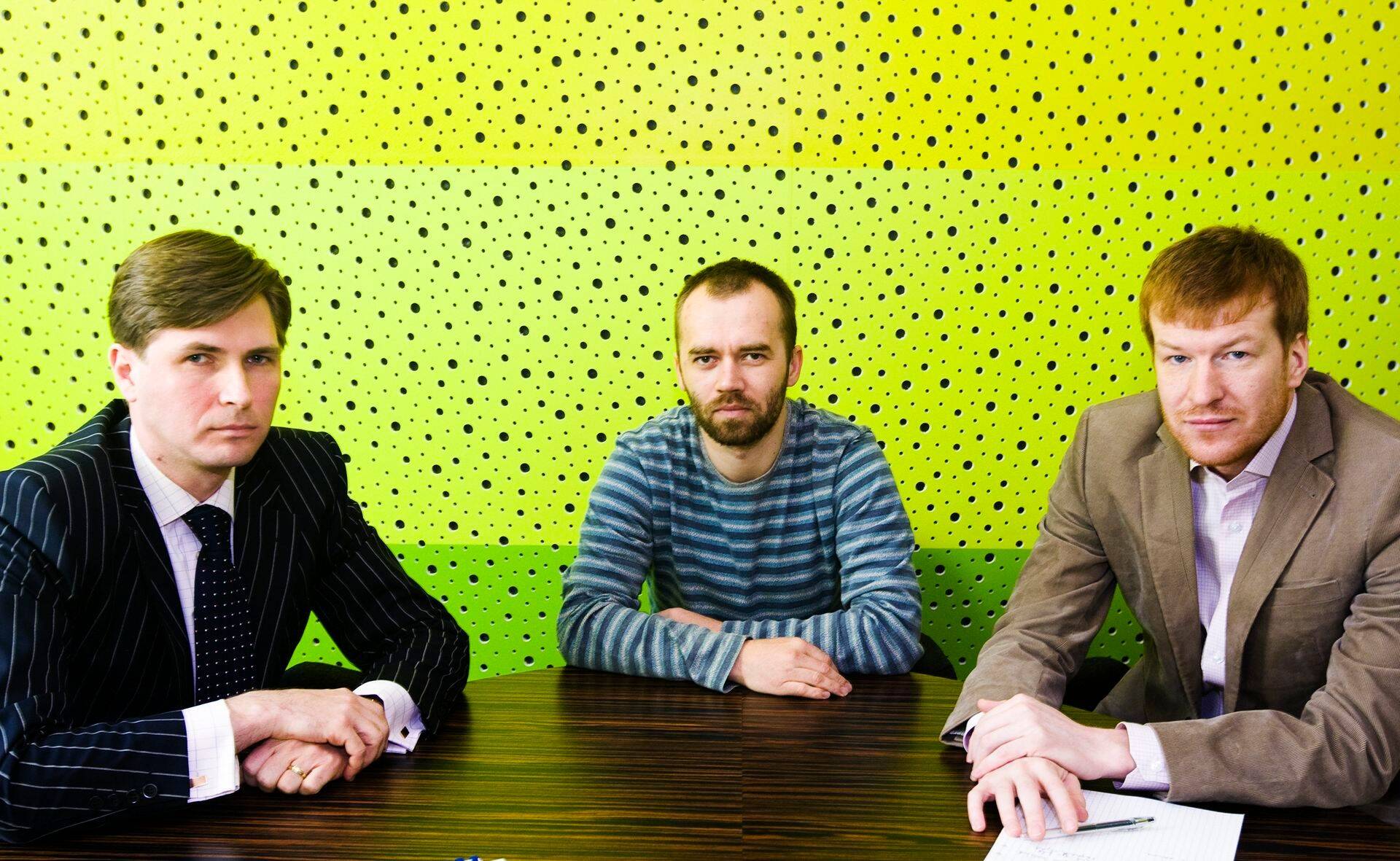 Ambient Sound Investmentsi meeskond: (vasakult) Tauno Tats, Toivo Annus ja Margus Uudam.