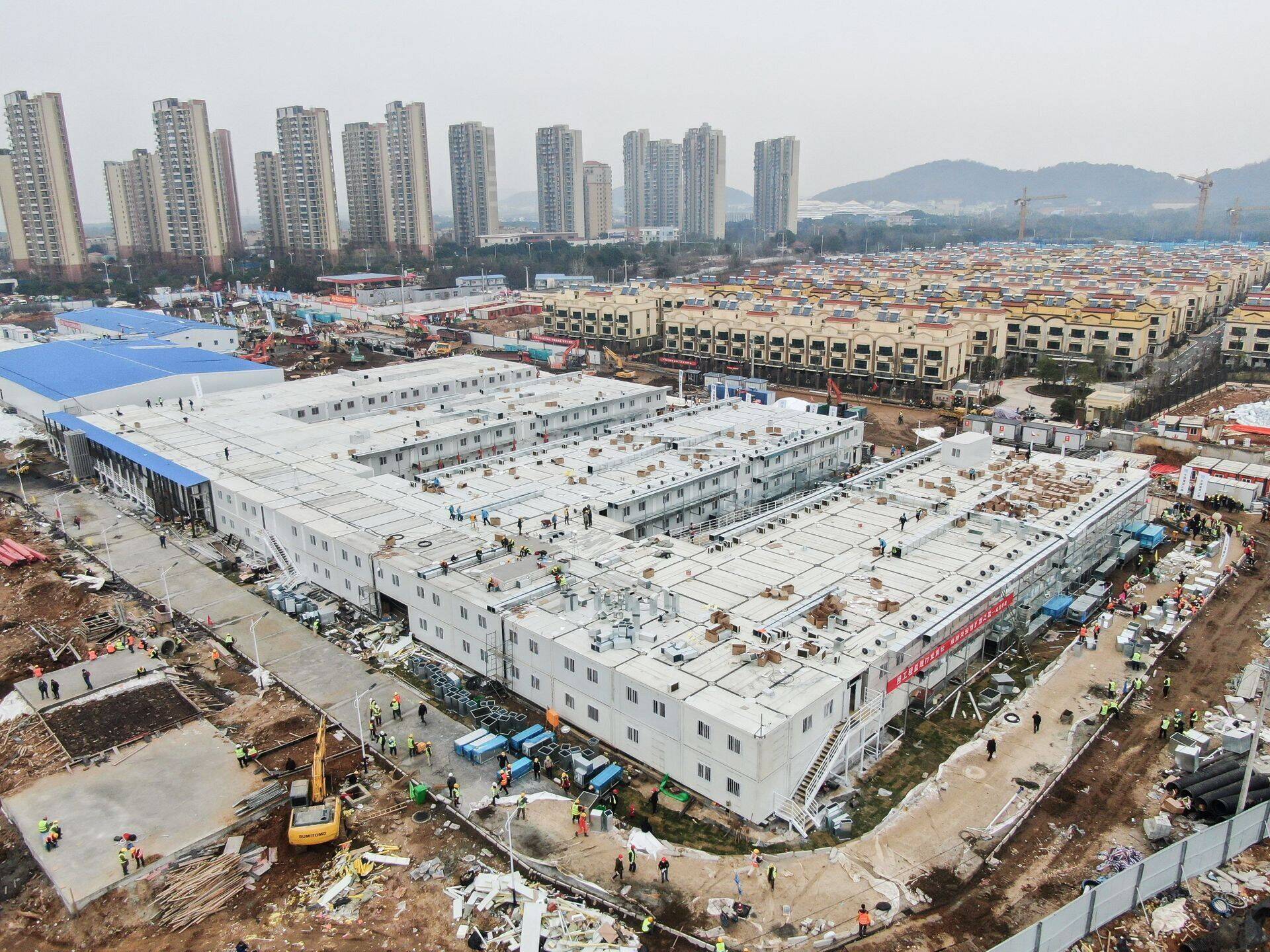 Hiina ehitas kümne päevaga valmis haigla, et koroonaviiruse vastu võidelda.