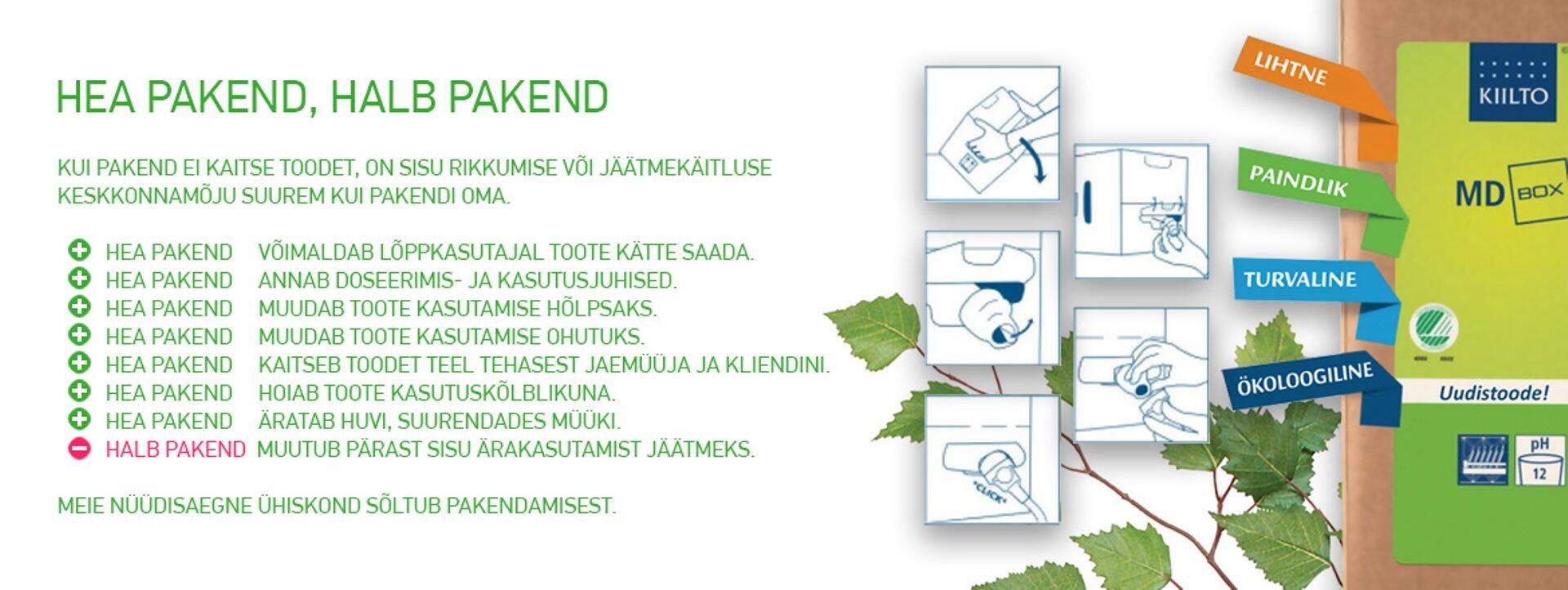 2025. aastaks soovitakse jõuda 70% ulatuses korduskasutatavate, taastuvate või ringlusse võetud pakkematerjalideni