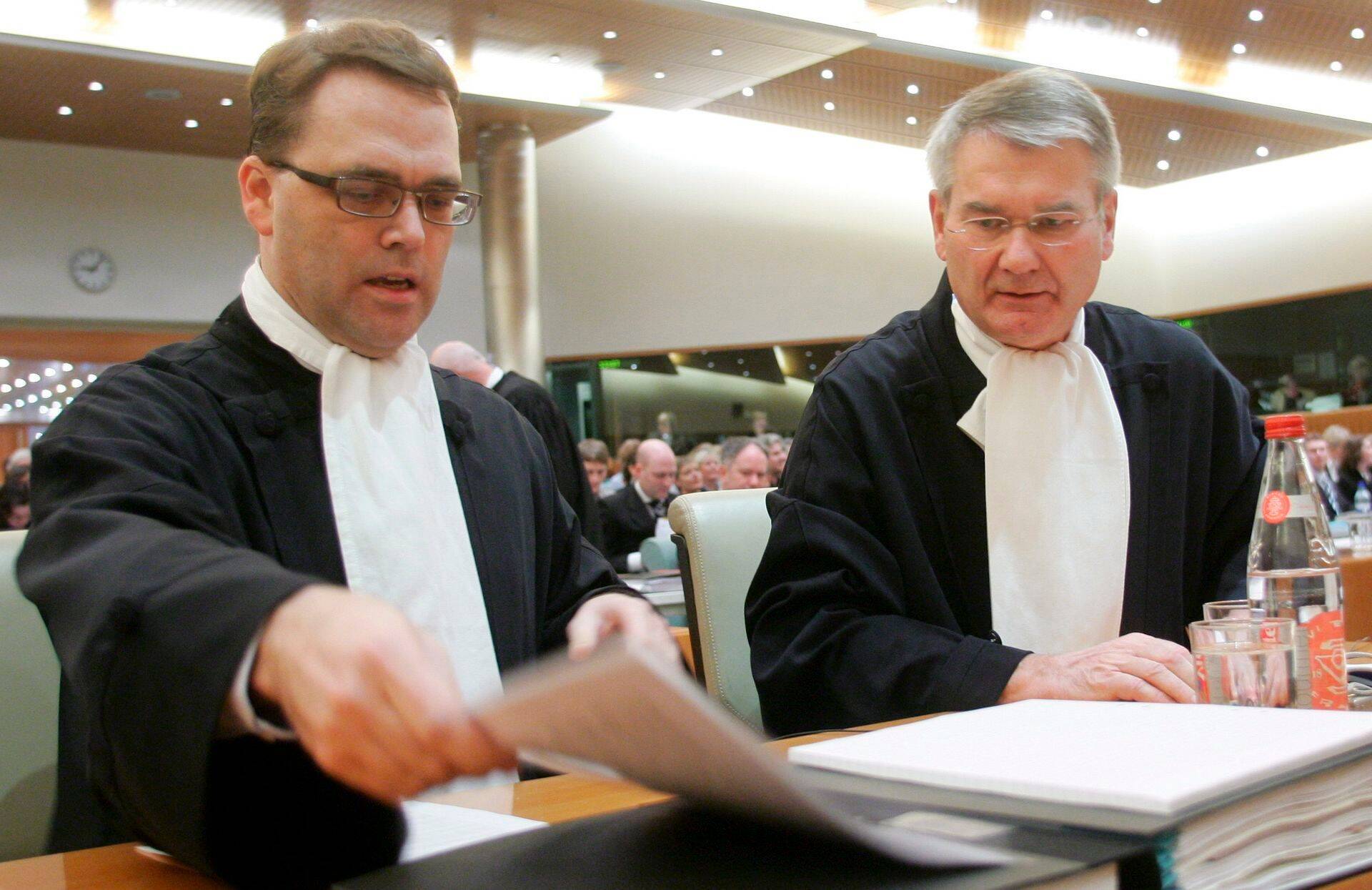 Läti ehitusfirma kaitsjad 2007. a ELi kohtus Luksemburgis