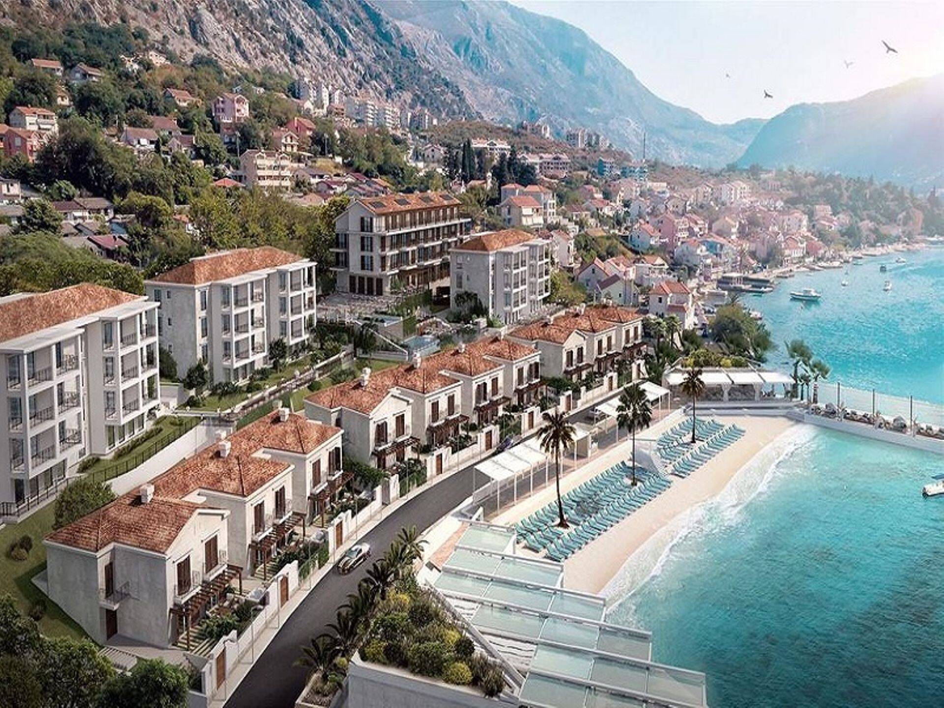 Mereäärne luksuskuurort Dobrota Palace. Ka tehing, millega mereäärne maatükk Montenegros Kotori linnavalitsuse käest eraettevõtte kätte liikus, tõi kaasa kuriteokahtluse.
