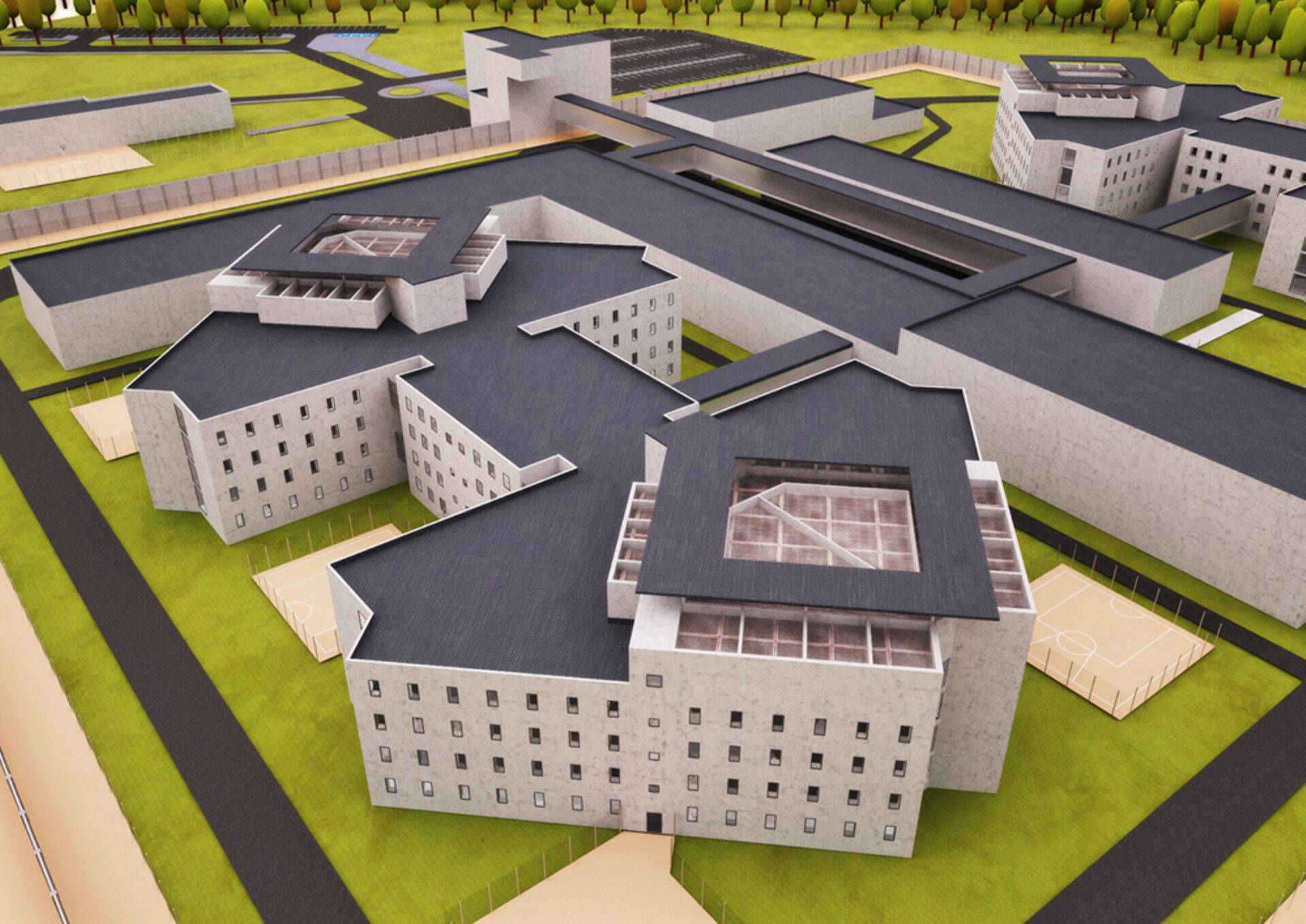 Läti moodsaima vangla  eskiislahendus