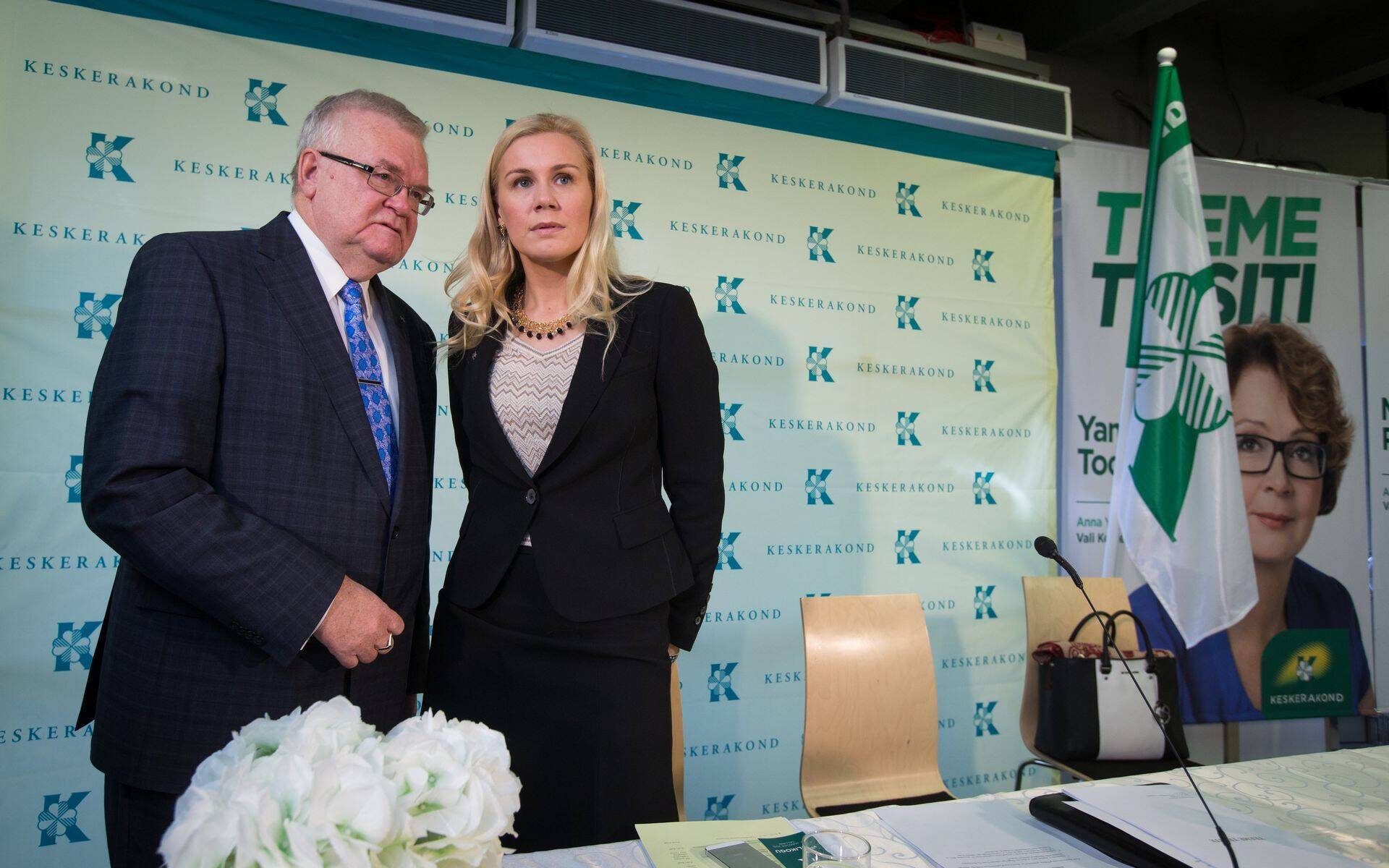 Edgar Savisaar ja Kadri Simson tänasel Keskerakonna valimiskonverentsil