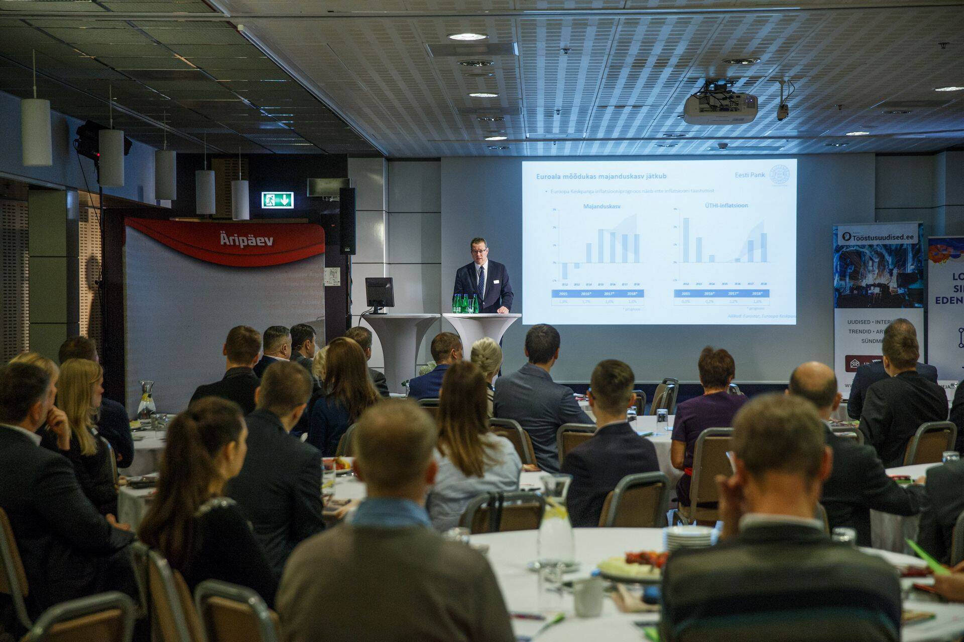 Eesti Panga asepresident Ülo Kaasik Tööstuse Äriplaanil.