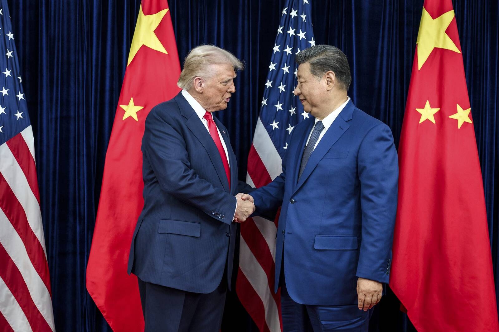 USA president Donald Trump ja Hiina riigipea Xi Jinping pärast kohtumist.