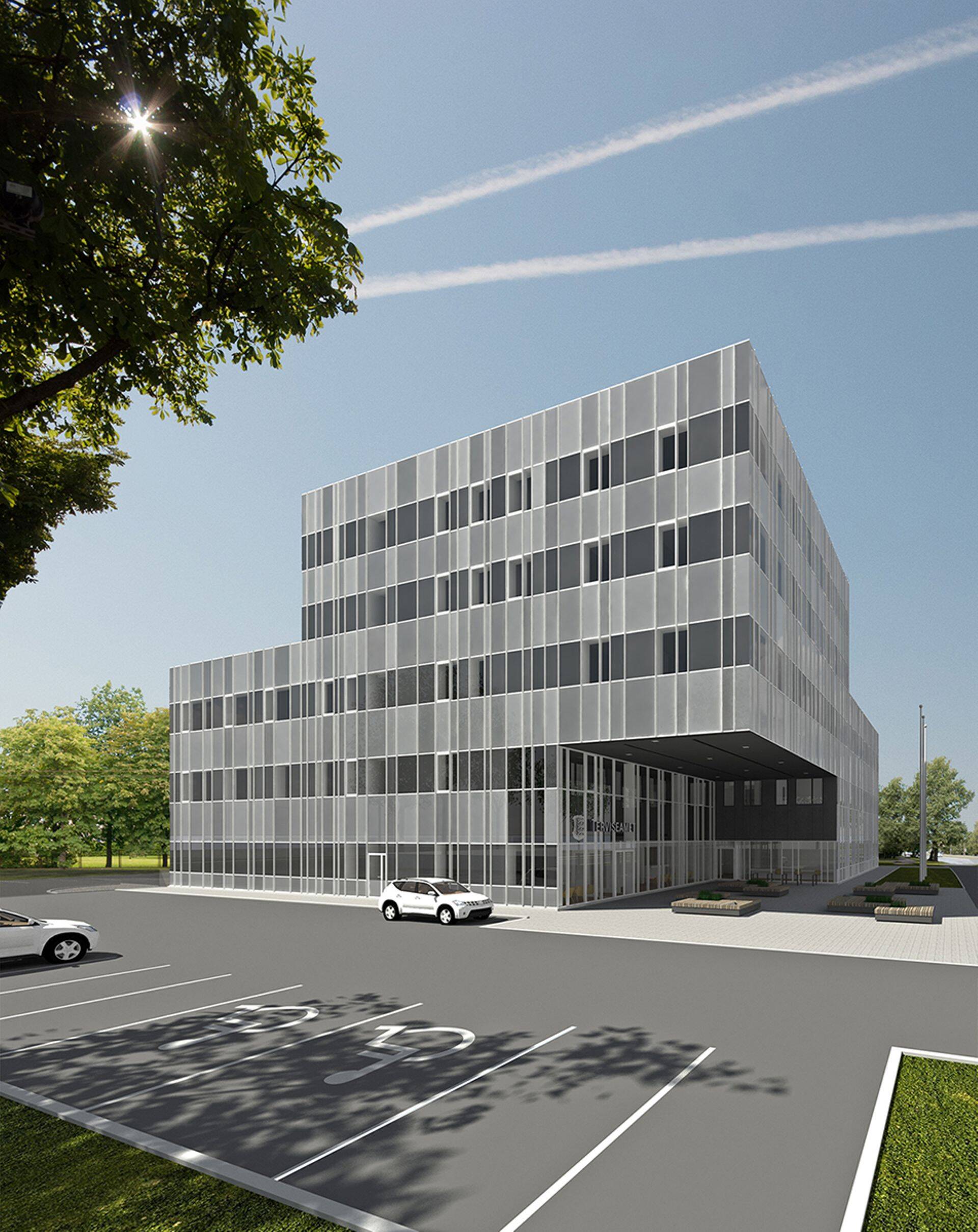 Terviseameti uue büroohoone eskiis