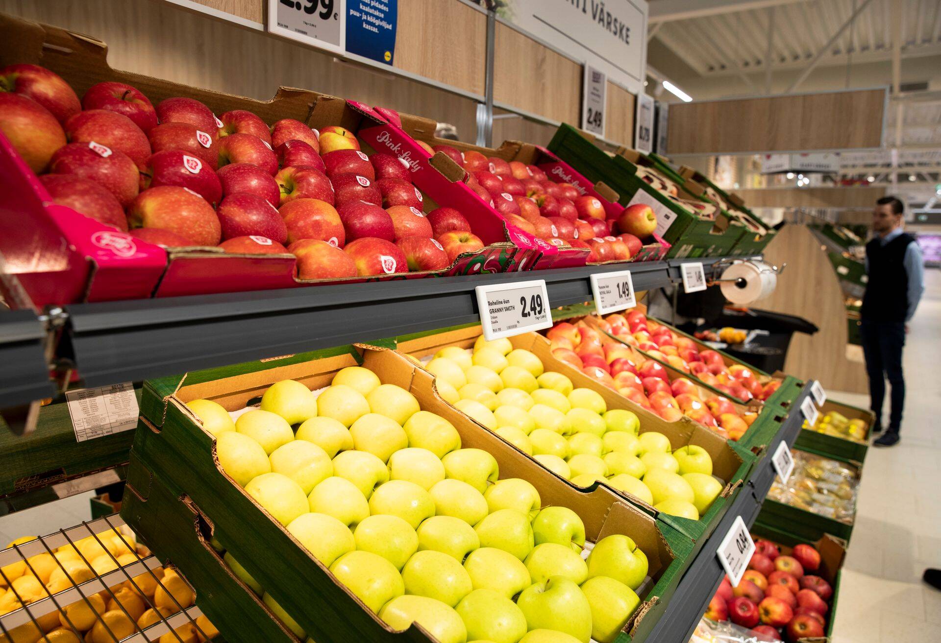 Toidu hinnad tõusid euroalal märtsikuus aastaga 2,7 protsenti