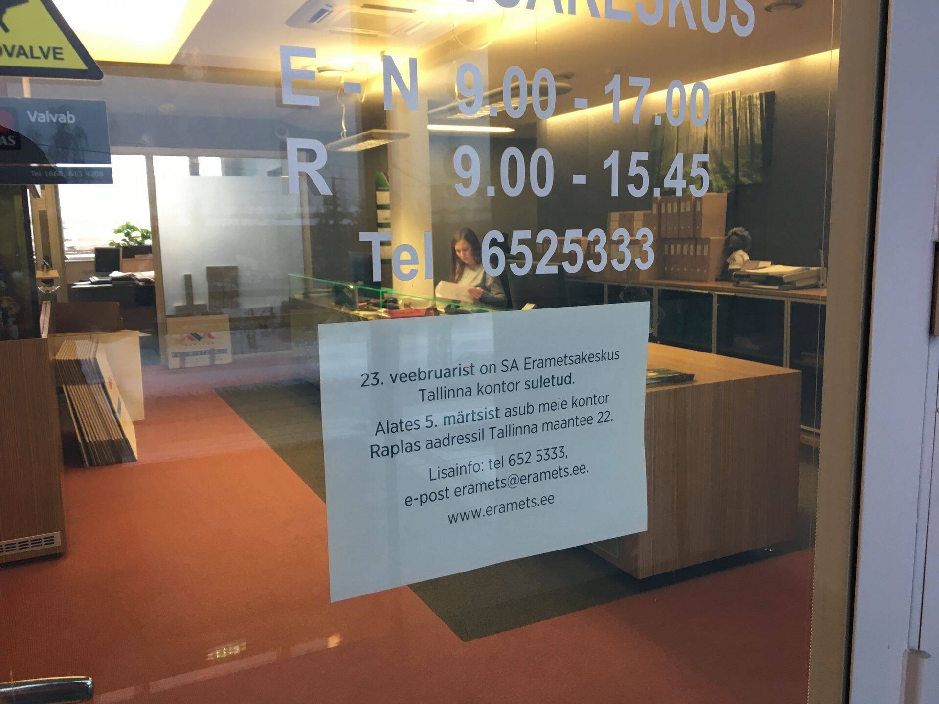 Erametsakeskus kolib töökohad Tallinnast Raplasse