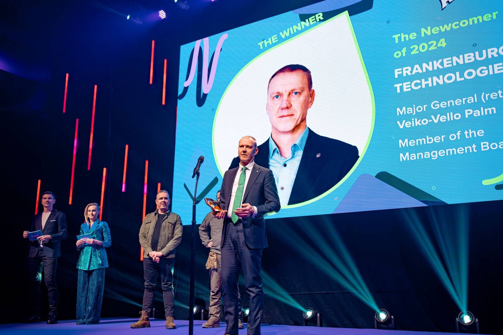 Aasta uustulija ja parim kaitsetööstusettevõte ja Frankenburg Technologies.