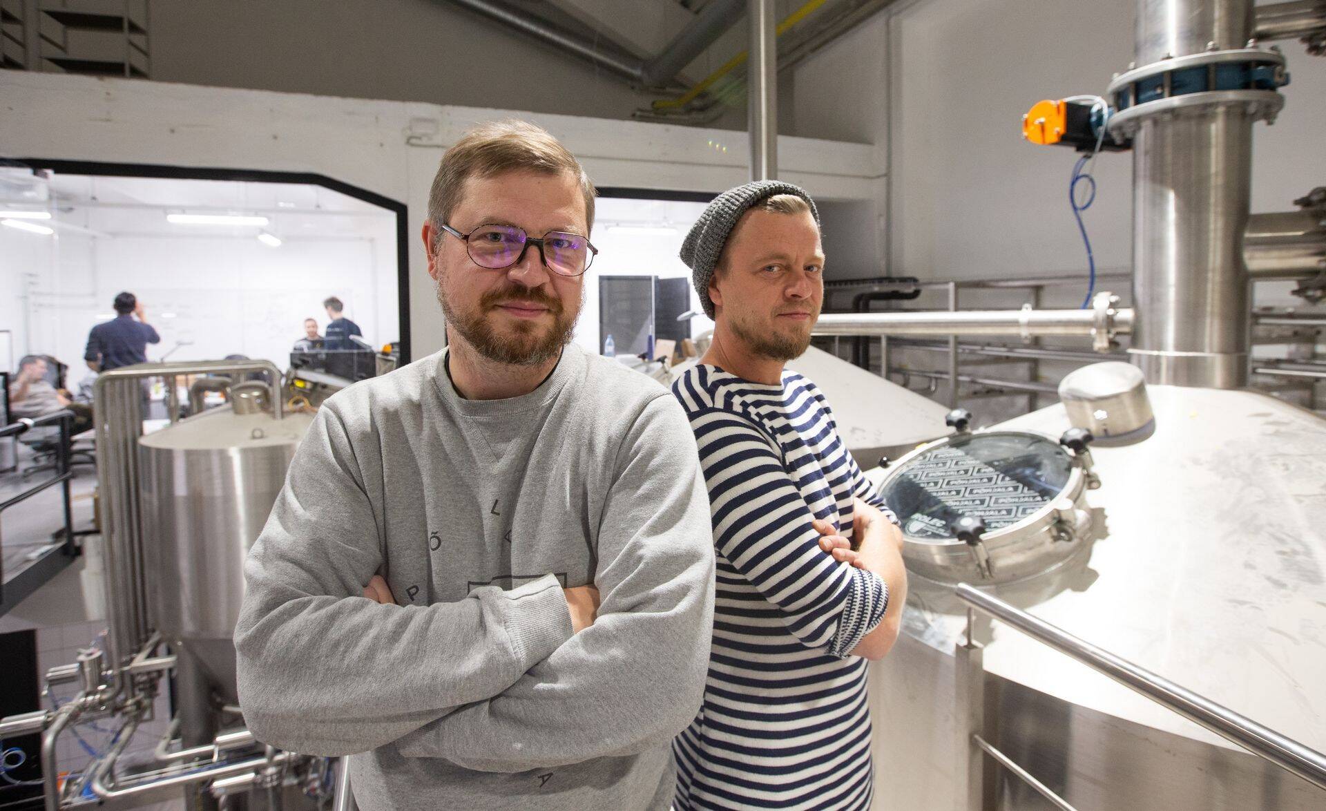 Põhjala pruulikoja juht Enn Parel ja müügidirektor Peeter Keek