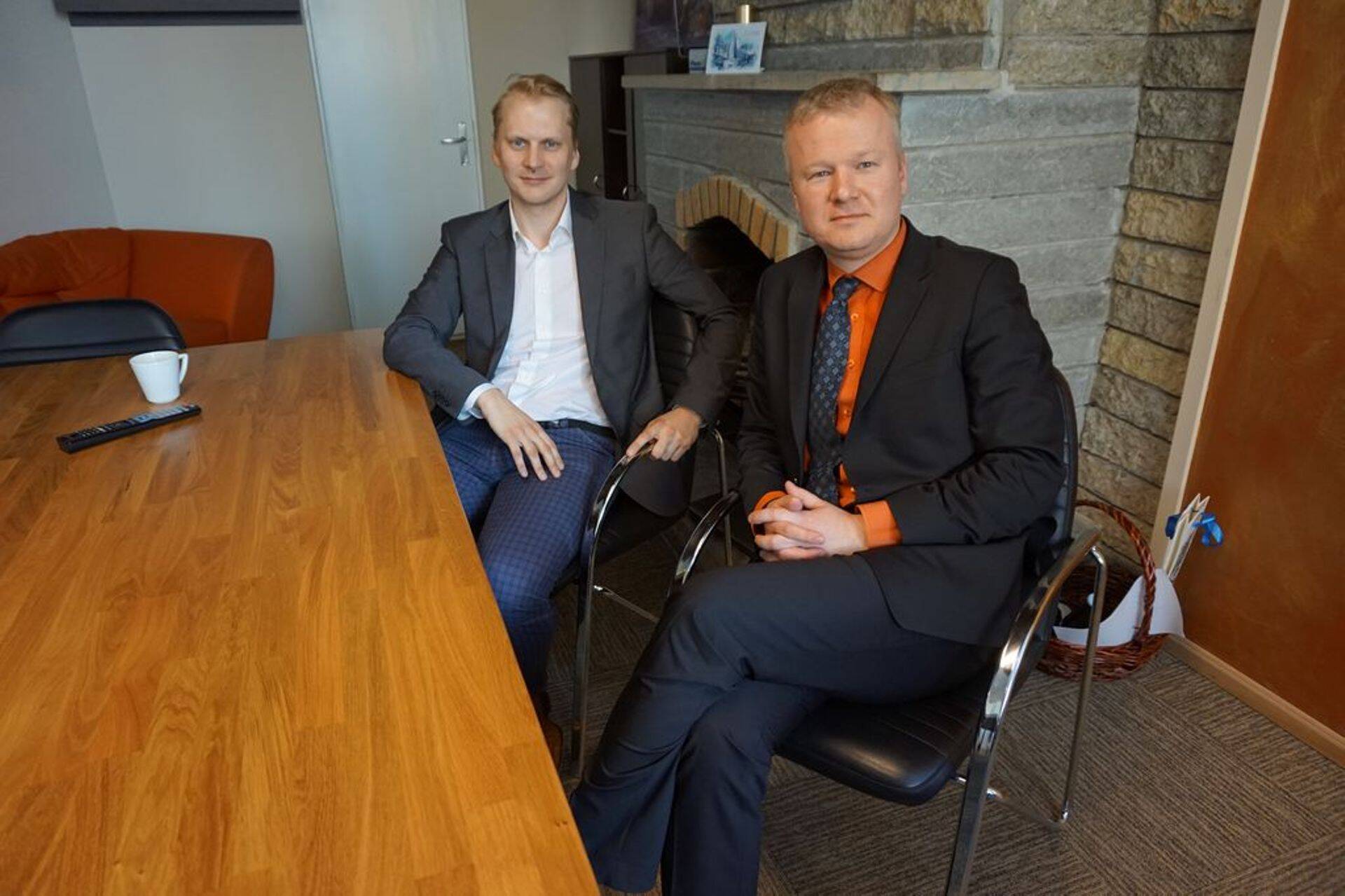 Lumi Capitali partnerid Lauri Henno (vasakul) ja Raiko Uri ettevõtte kontoris Tallinnas Tulika 19.