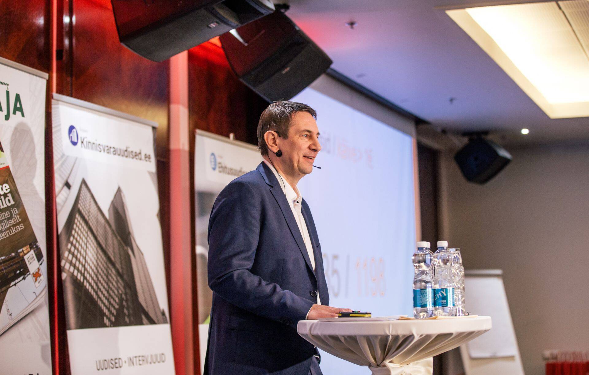 LVM Kinnisvara juhatuse liige Ingmar Saksing Kinnisvarauudiste konverentsil