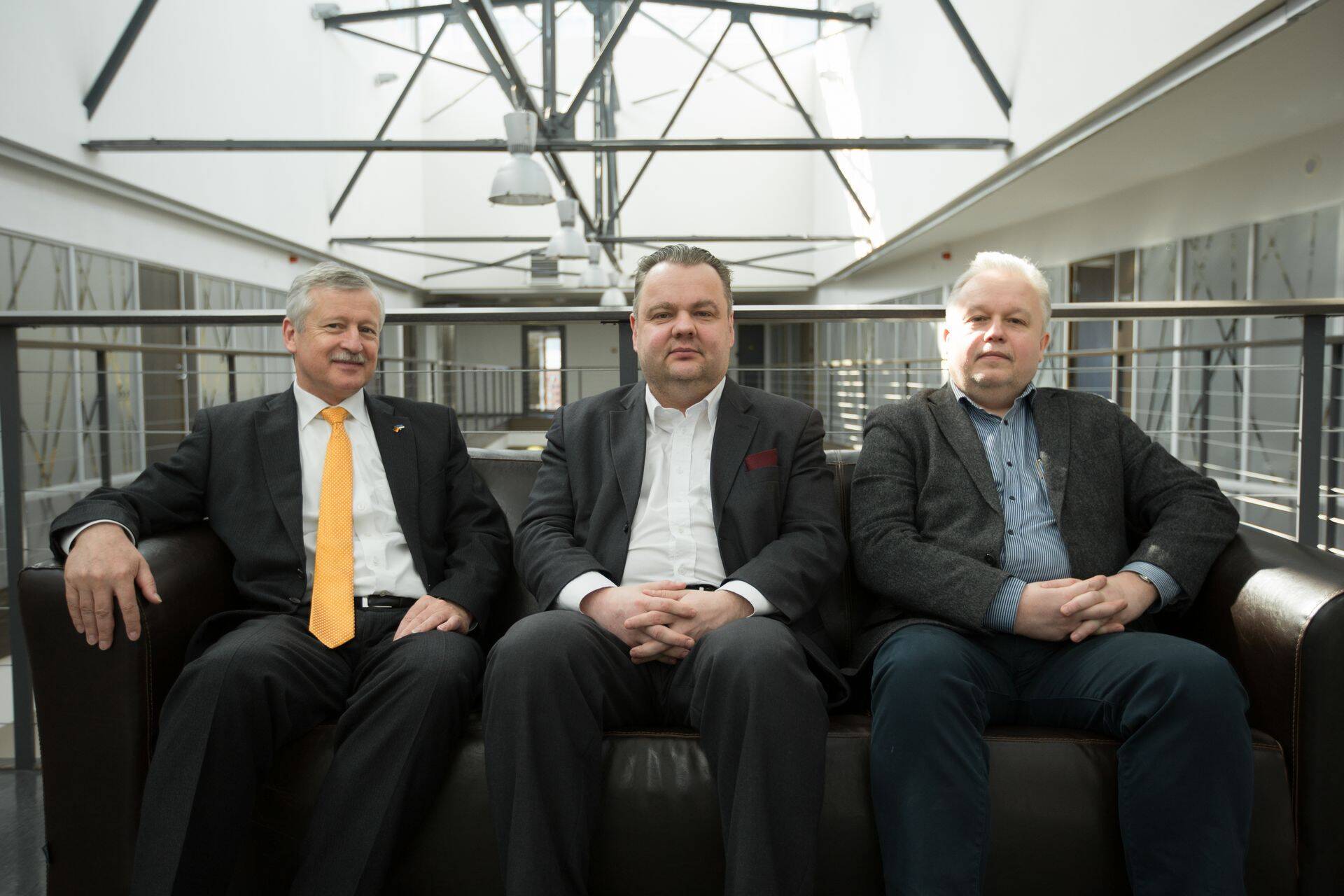 Christian Matthias Schlaga, Seth Lackman ja Arno Kolk.