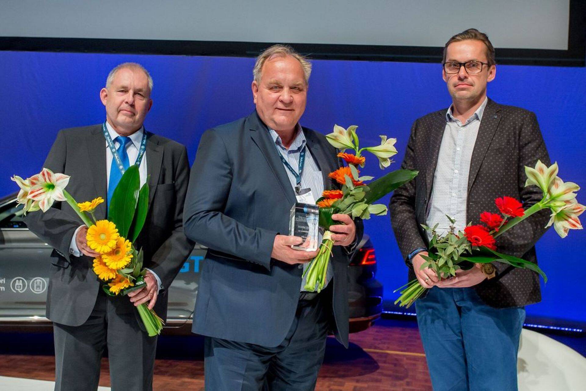 Konkursi Parim Juht 2017 finalistid (vasakult) Harju Elektri juht Andres Allimäe, ABB Eesti pikaaegne juht Bo Henriksson ja Eften Capitali juht Viljar Arakas.