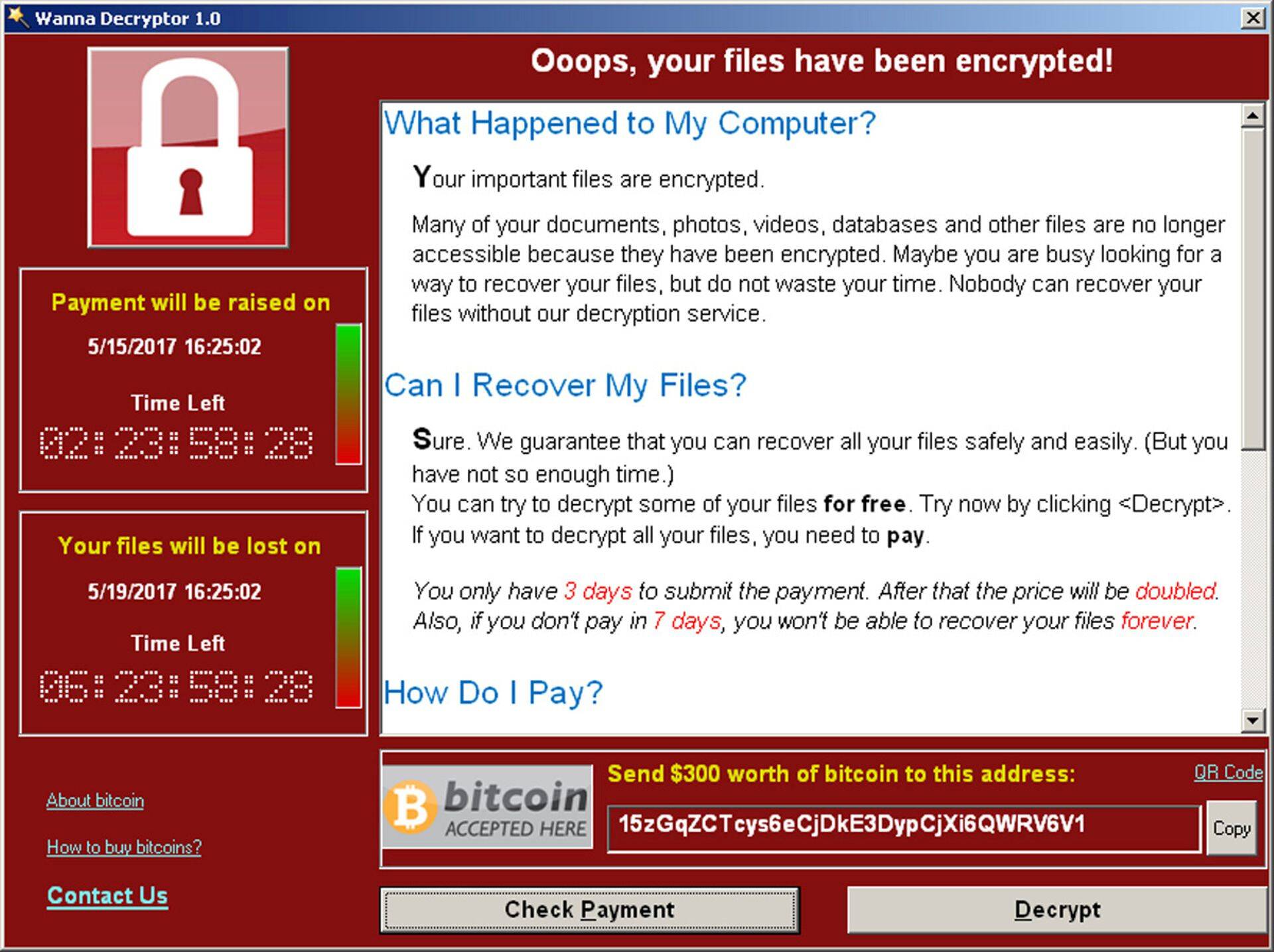 2017. aasta mais levis üle maailma lunavararünnak Wannacry mõjutades hinnanguliselt 200 000 arvutit.