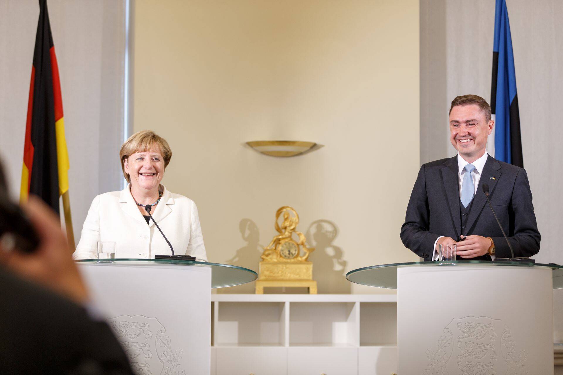 Saksamaa kantsler Angela Merkel ja peaminister Taavi Rõivas