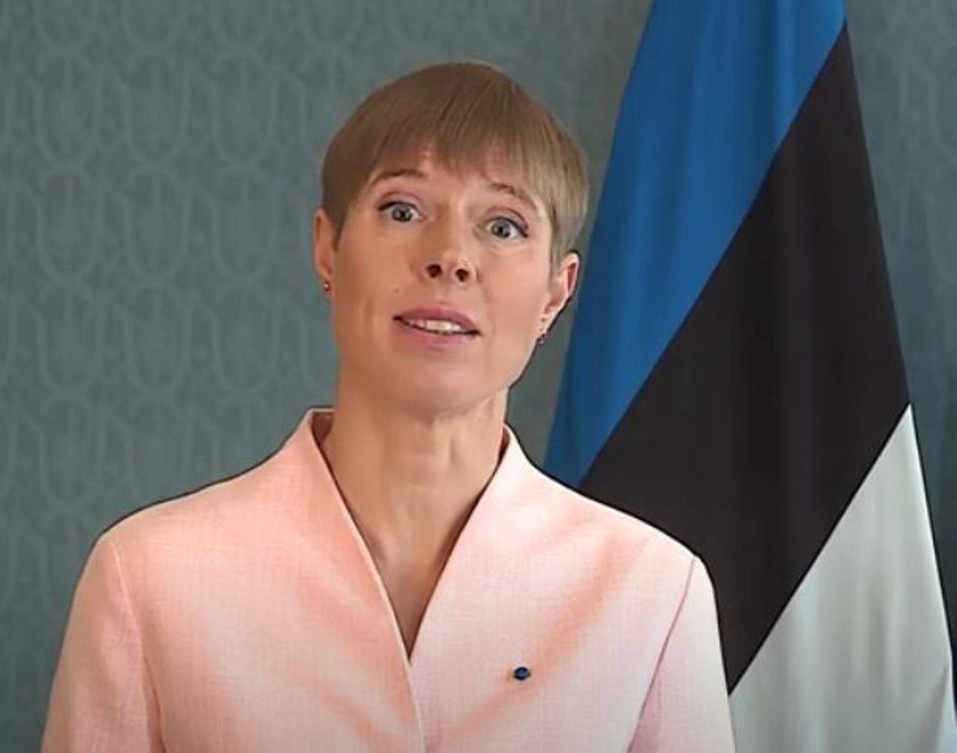 President Kersti Kaljulaid ÜRO jaoks tehtud videopöördumises.