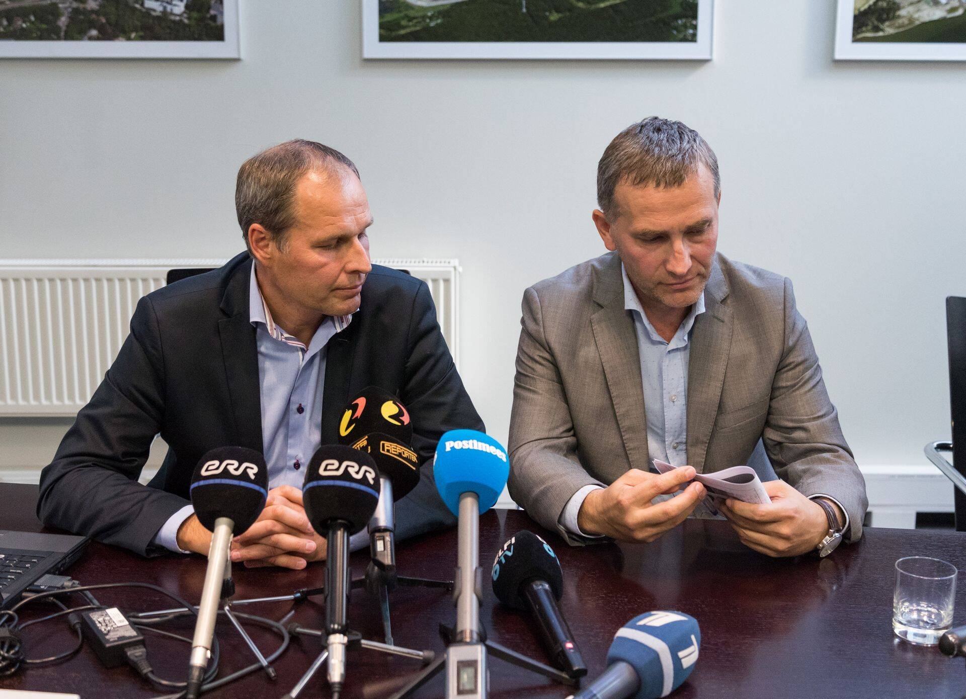 Tallinna Sadama juhatuse esimees Valdo Kalm ja TS Laevad OÜ juht Kaido Padar rääkisid augustis uute parvlaevade asenduslaevadest.