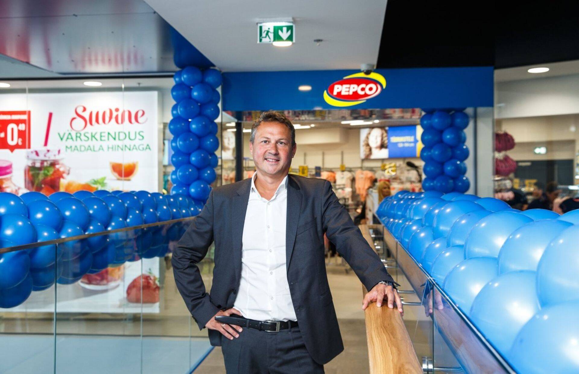 Pepco kauplus Nautica keskuses. Pildil ettevõtte Kesk- ja Ida-Euroopa regiooni tegevjuht Marcin Stanko