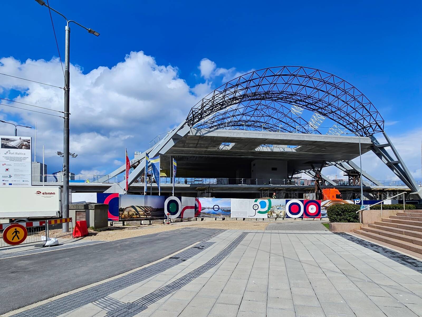 Строительство в рамках проекта Rail Baltica в Риге.