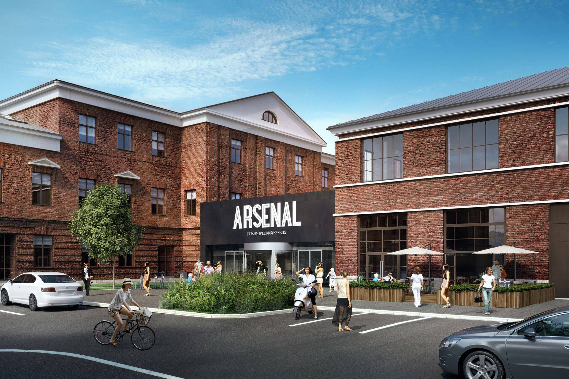 3D-эскиз торгового центра Arsenal не отличается от построенного здания. ФОТО: СИЙМ ВЕСТ