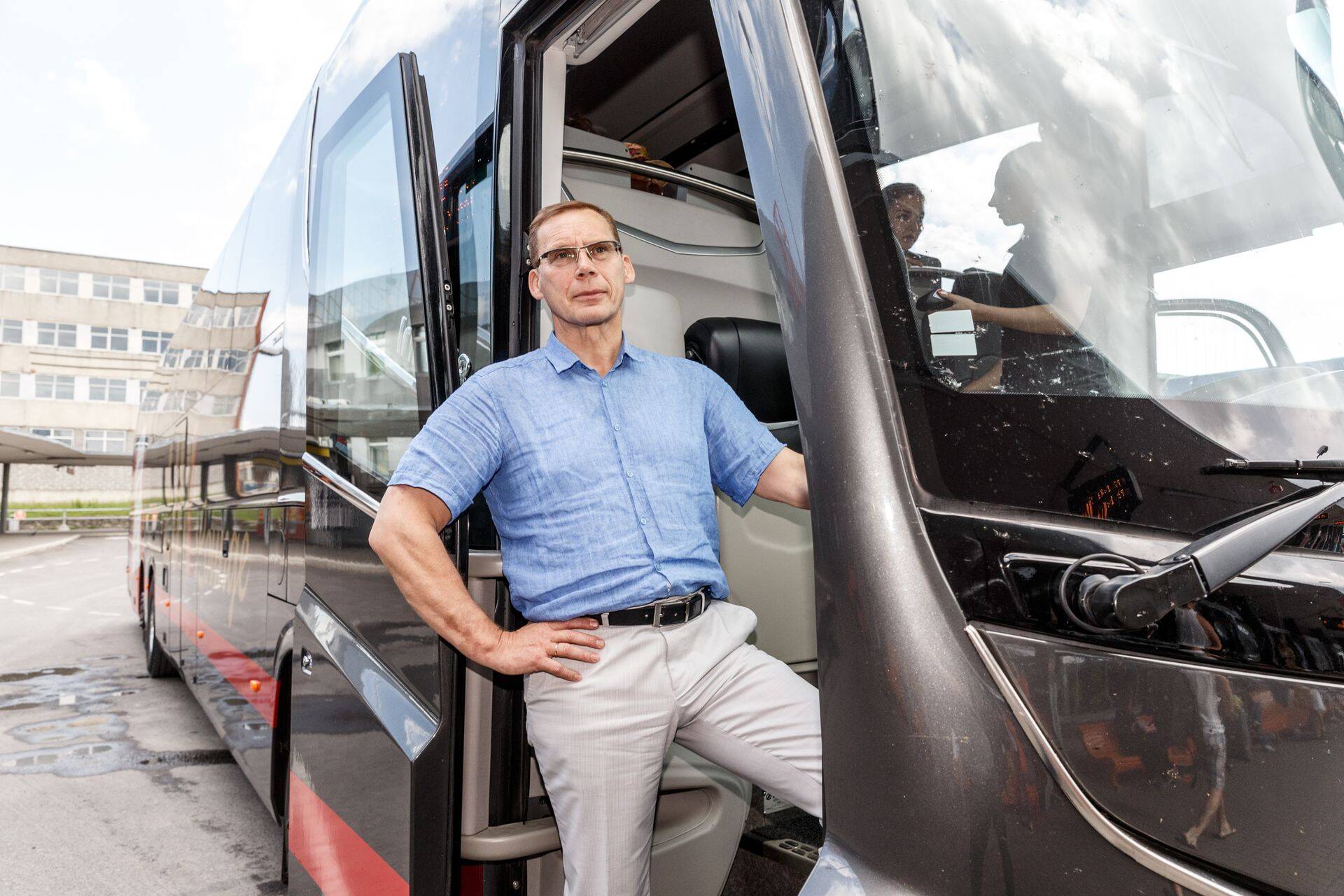 Tallinna bussijaamas.