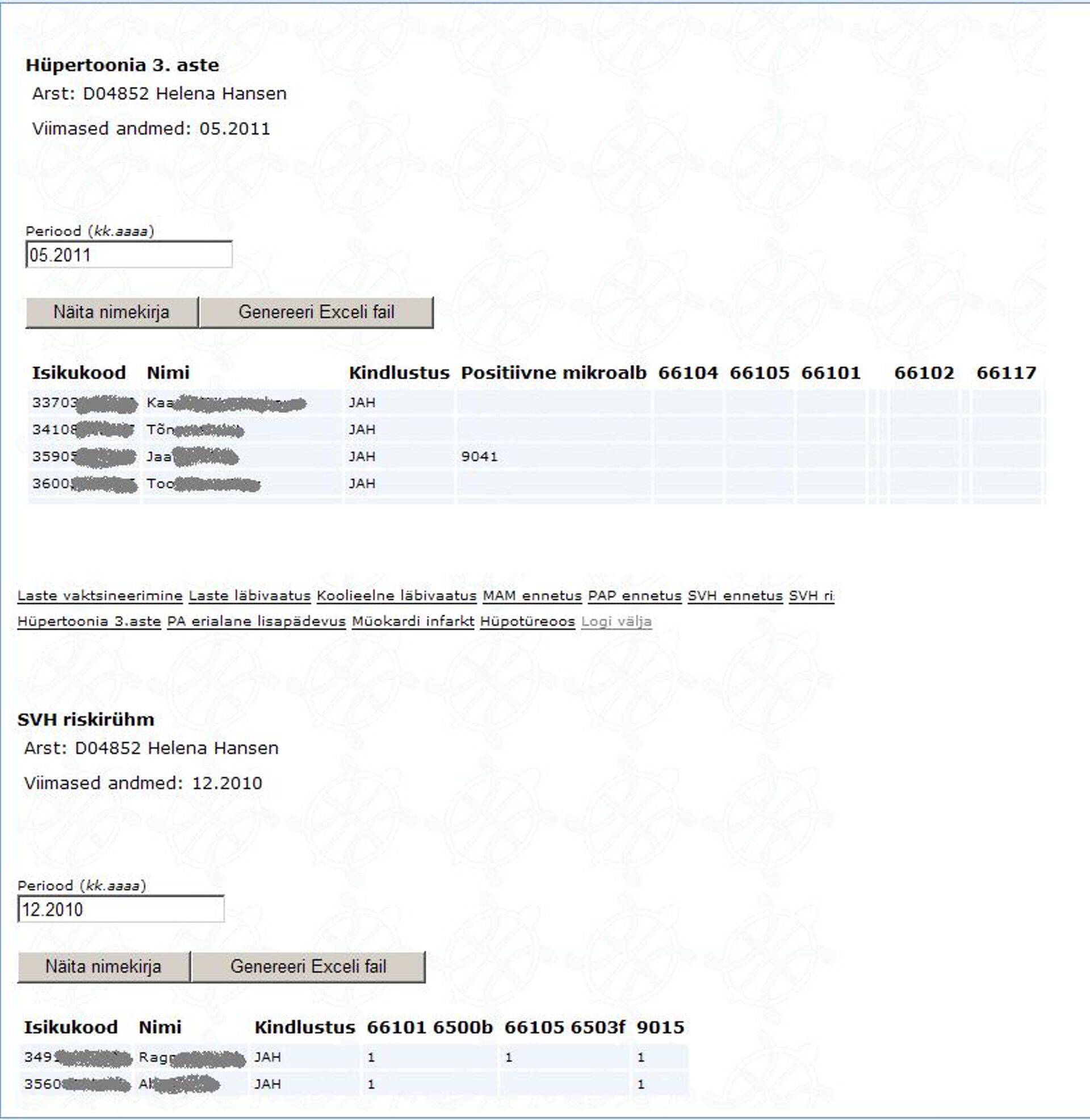 Perearst 2 üks ekraanipilt on selline.
