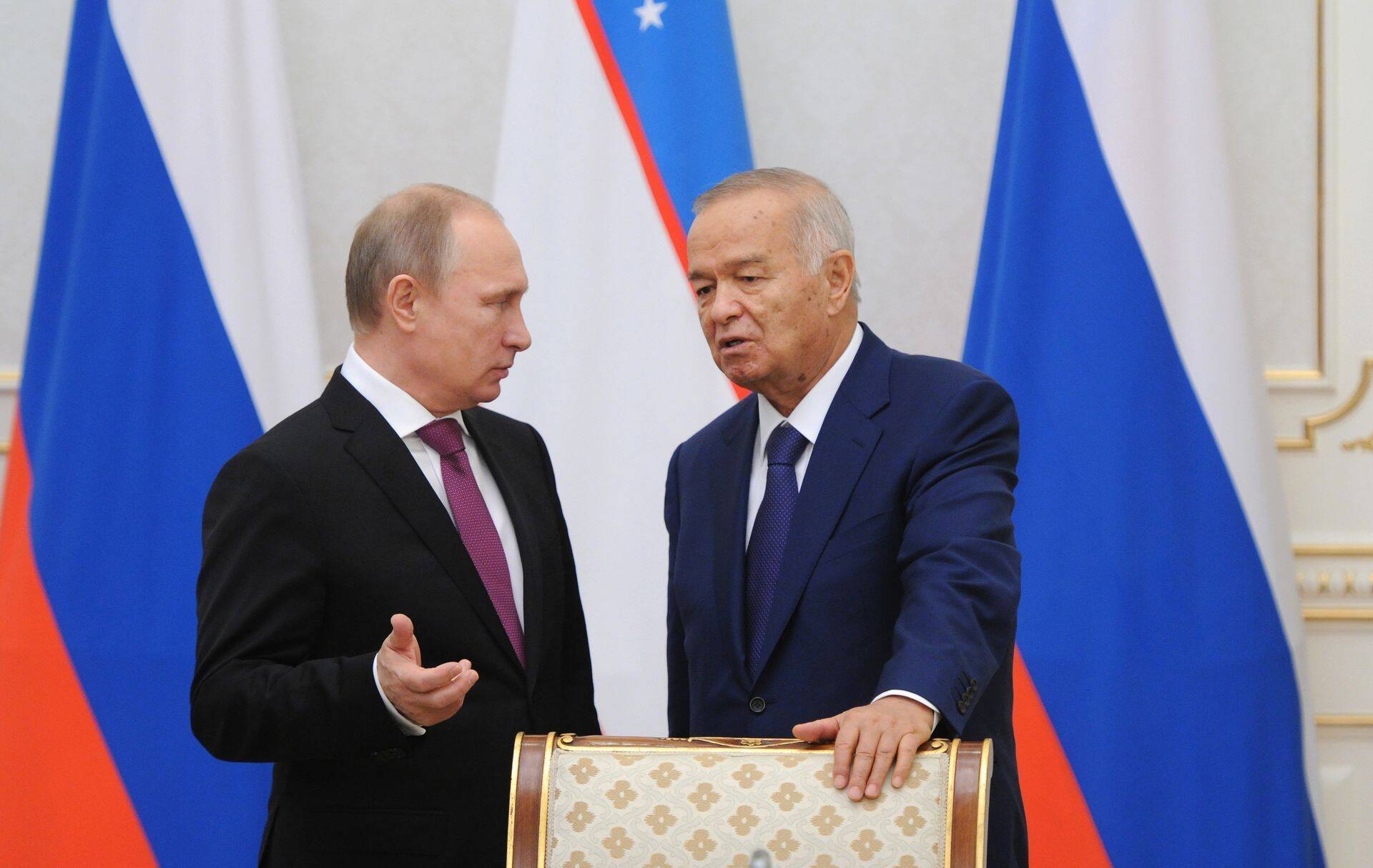 Venemaa president Vladimir Putin ja Usbekistani president Islam Karimov.