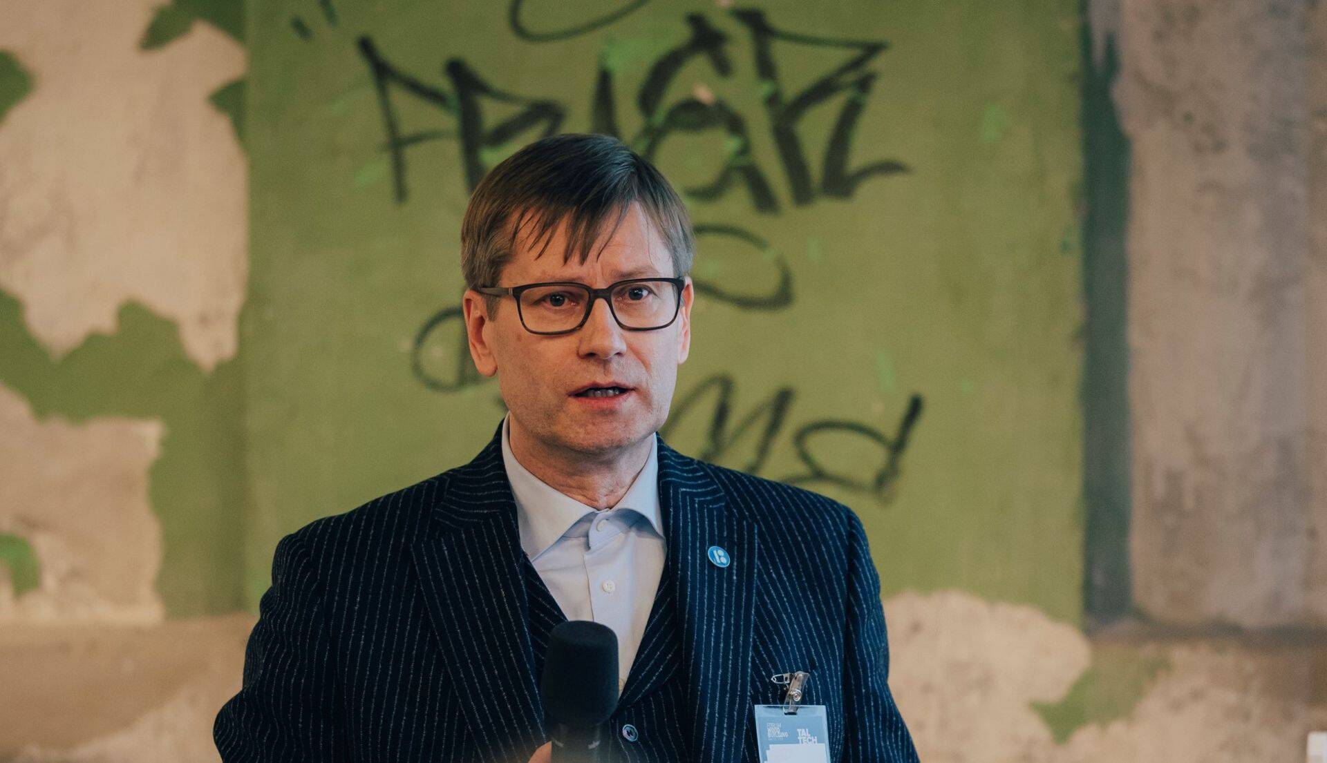 Kodumaja AS juht Andrus Leppik rääkis konverentsil Forum Wood Building Baltic 2019 14-korruselise puitmaja ehitamisest.