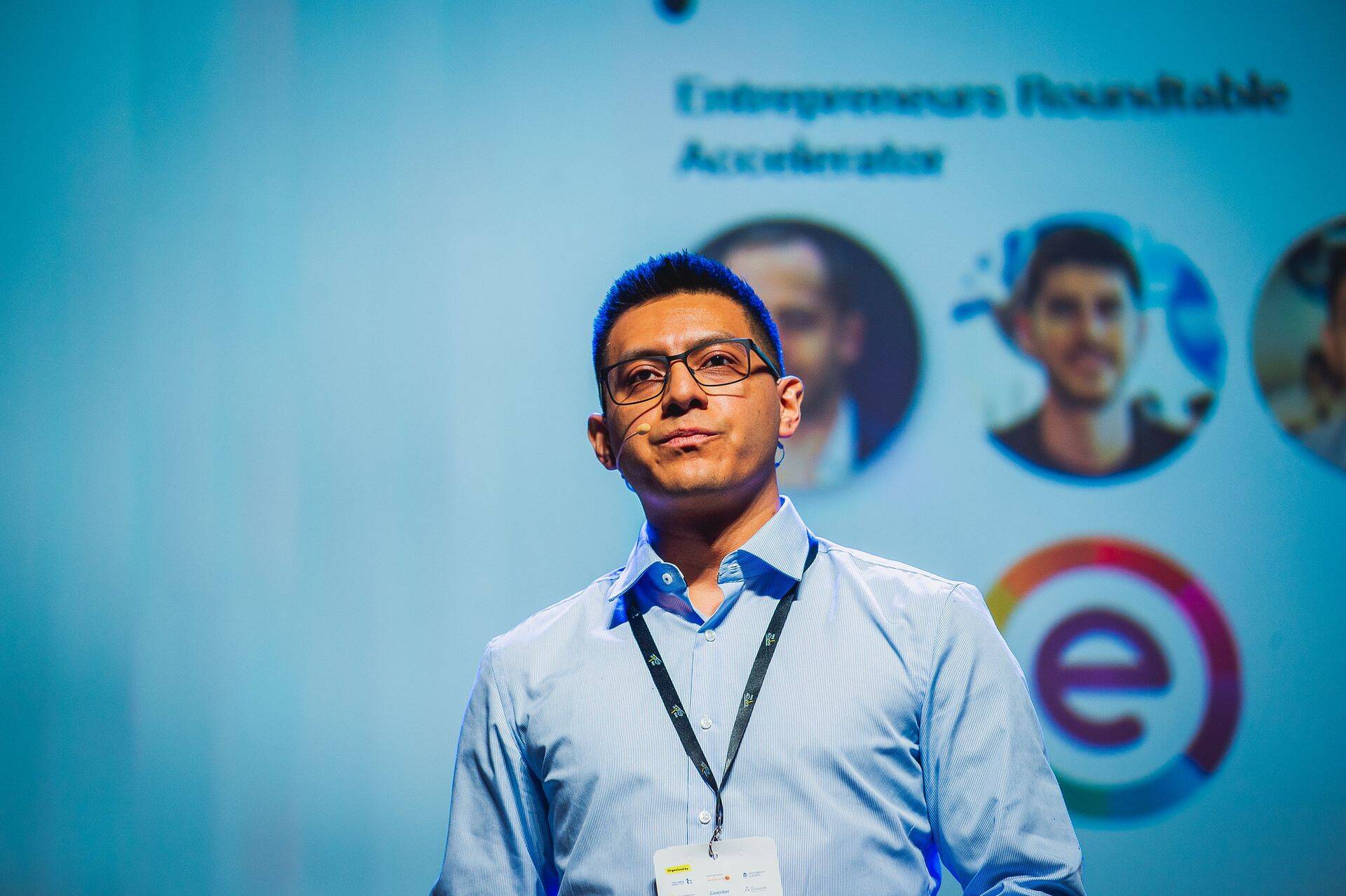 Eesti-USA idufirma Glia kaasasutaja ja tehnoloogiajuht Carlos Paniagua 2020. aasta sTARTUp Dayl.