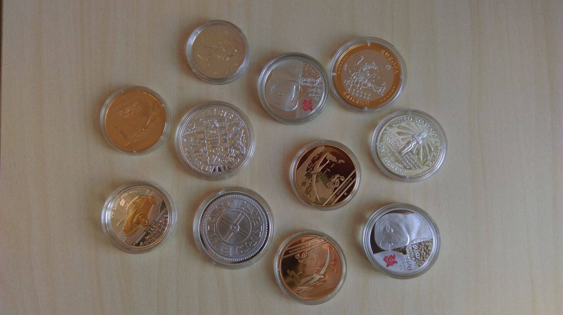 Näidised MTA poolt läbiotsimisel ära võetud müntidest.