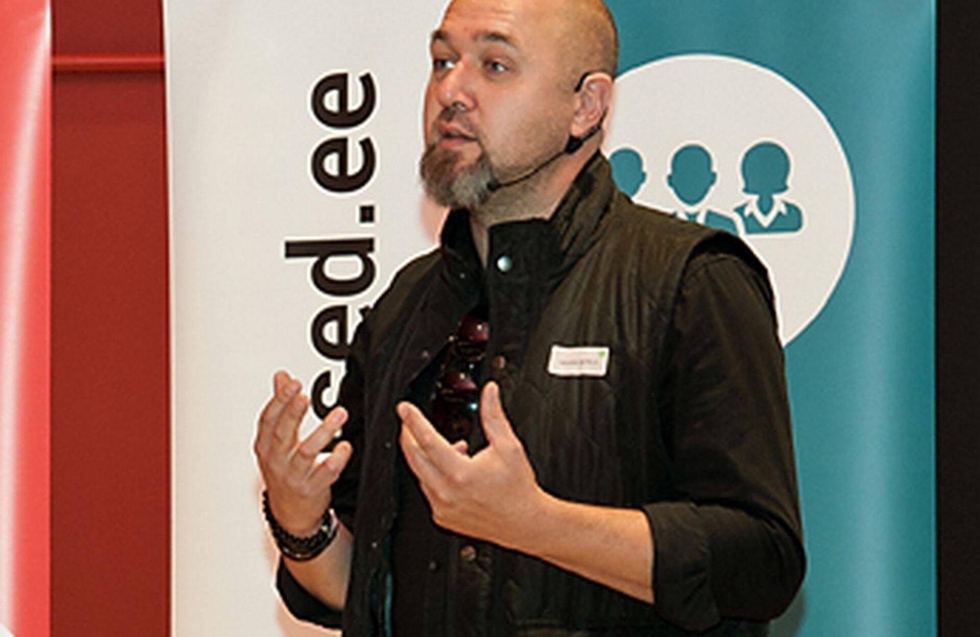 Läbirääkimiste ekspert Georg Merilo Palga Päeva konverentsil 6. septembril.